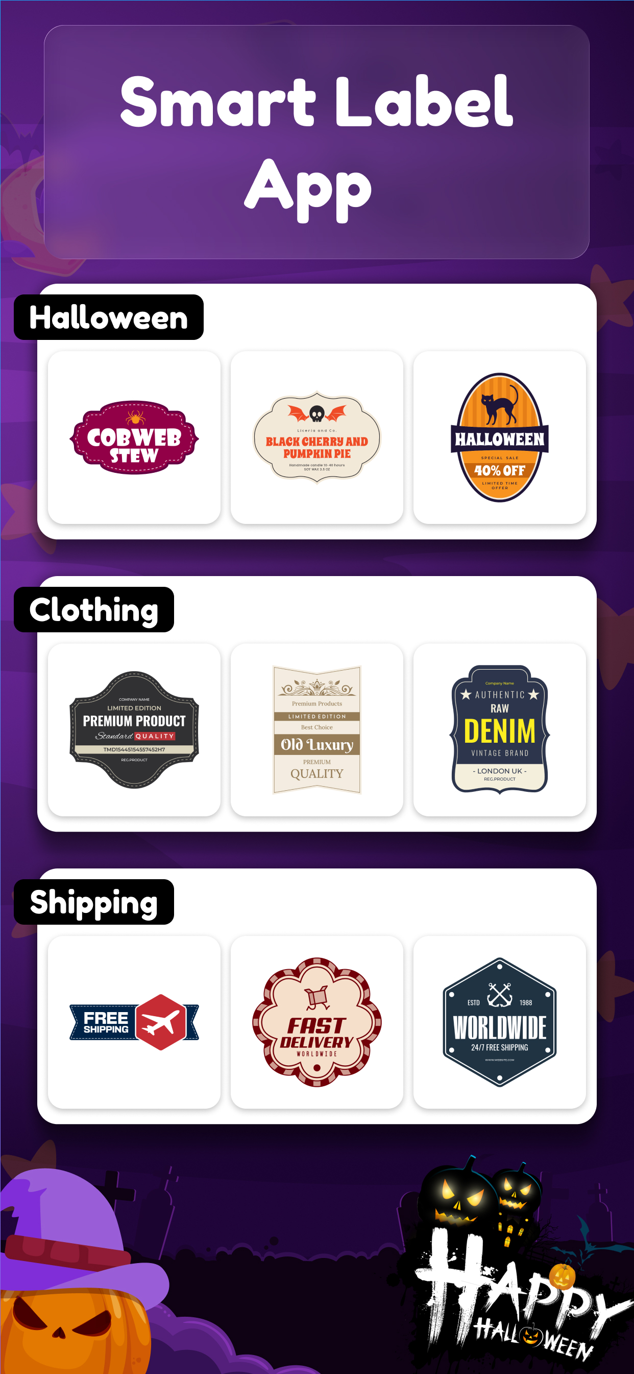 اسکرین شات 5 برنامه Label Maker Apps & Label Pics