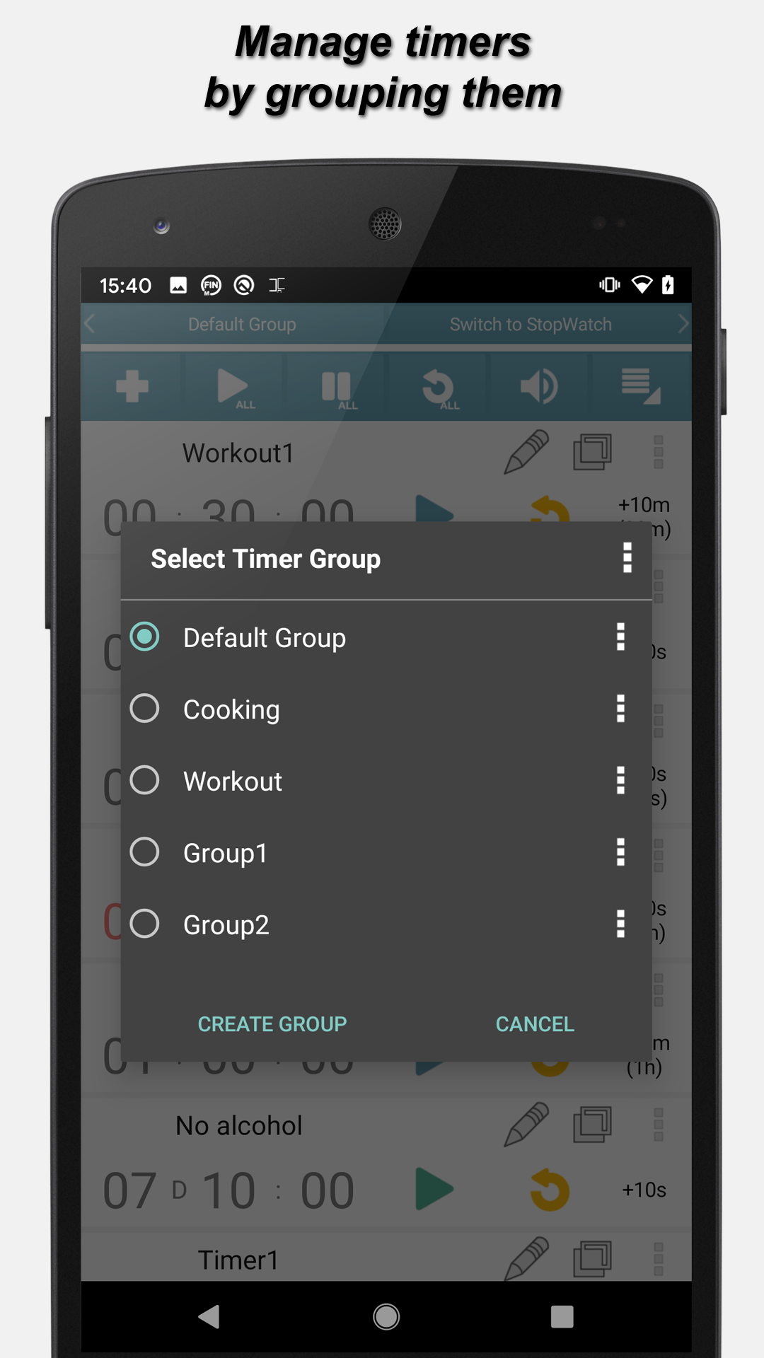 اسکرین شات 4 برنامه Multi Timer with Ads