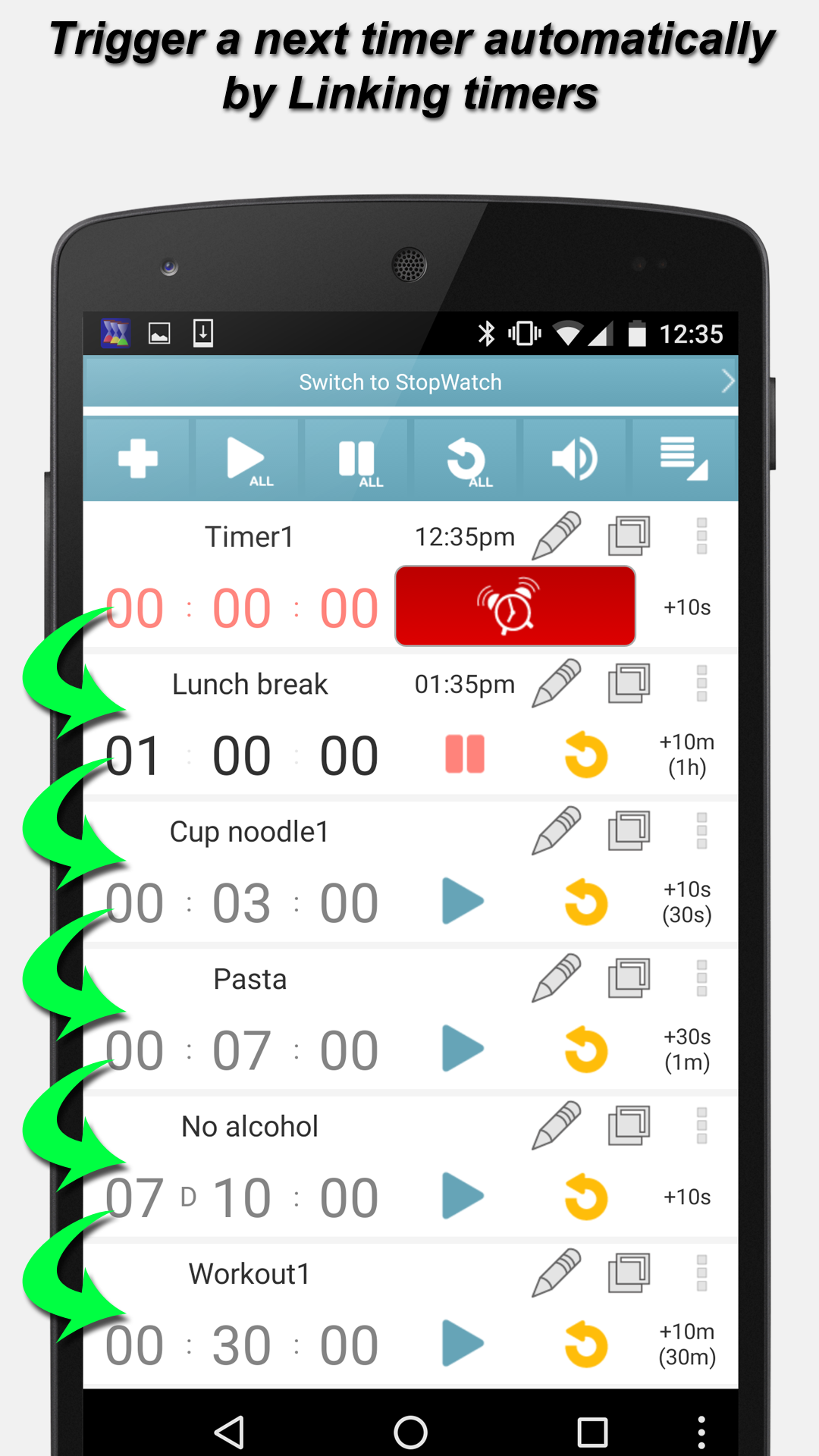 اسکرین شات 3 برنامه Multi Timer with Ads