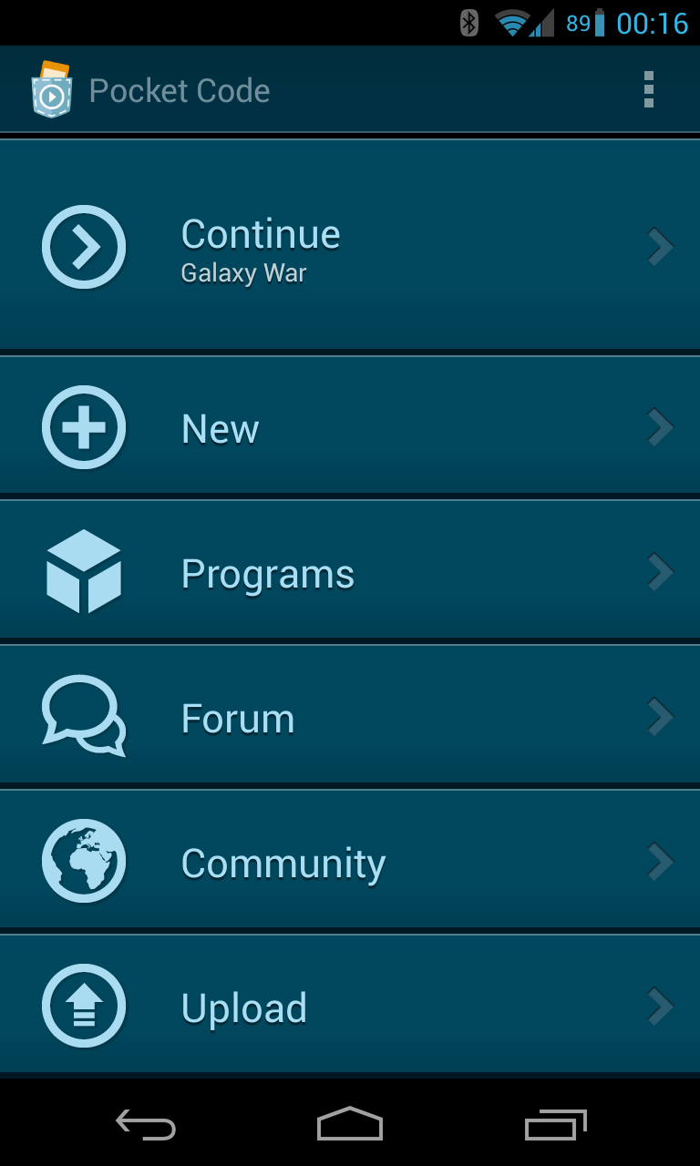 اسکرین شات 2 برنامه Pocket Code: Learn programming