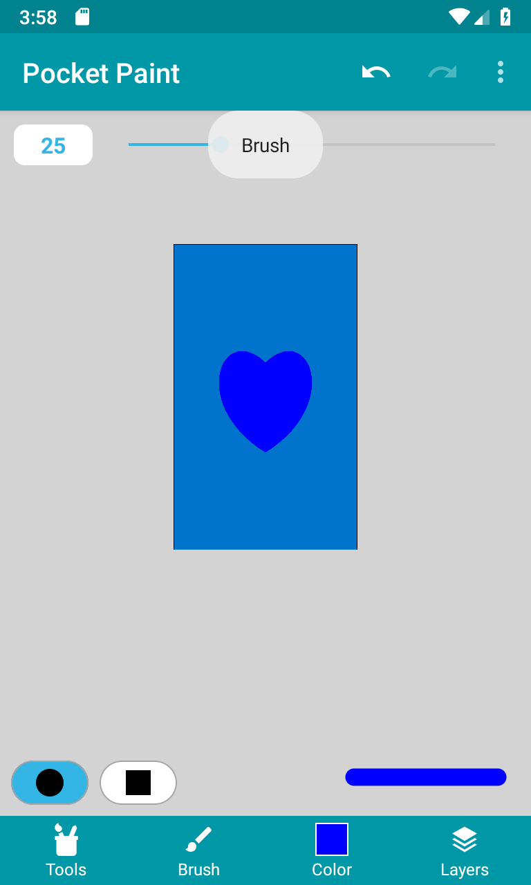 اسکرین شات 1 برنامه Pocket Paint: draw and edit!