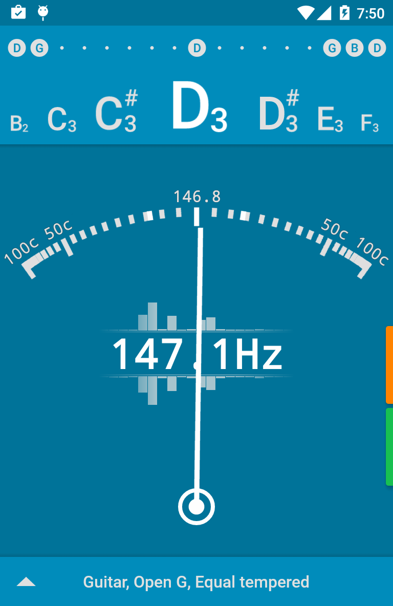 اسکرین شات 2 برنامه Tuner - gStrings