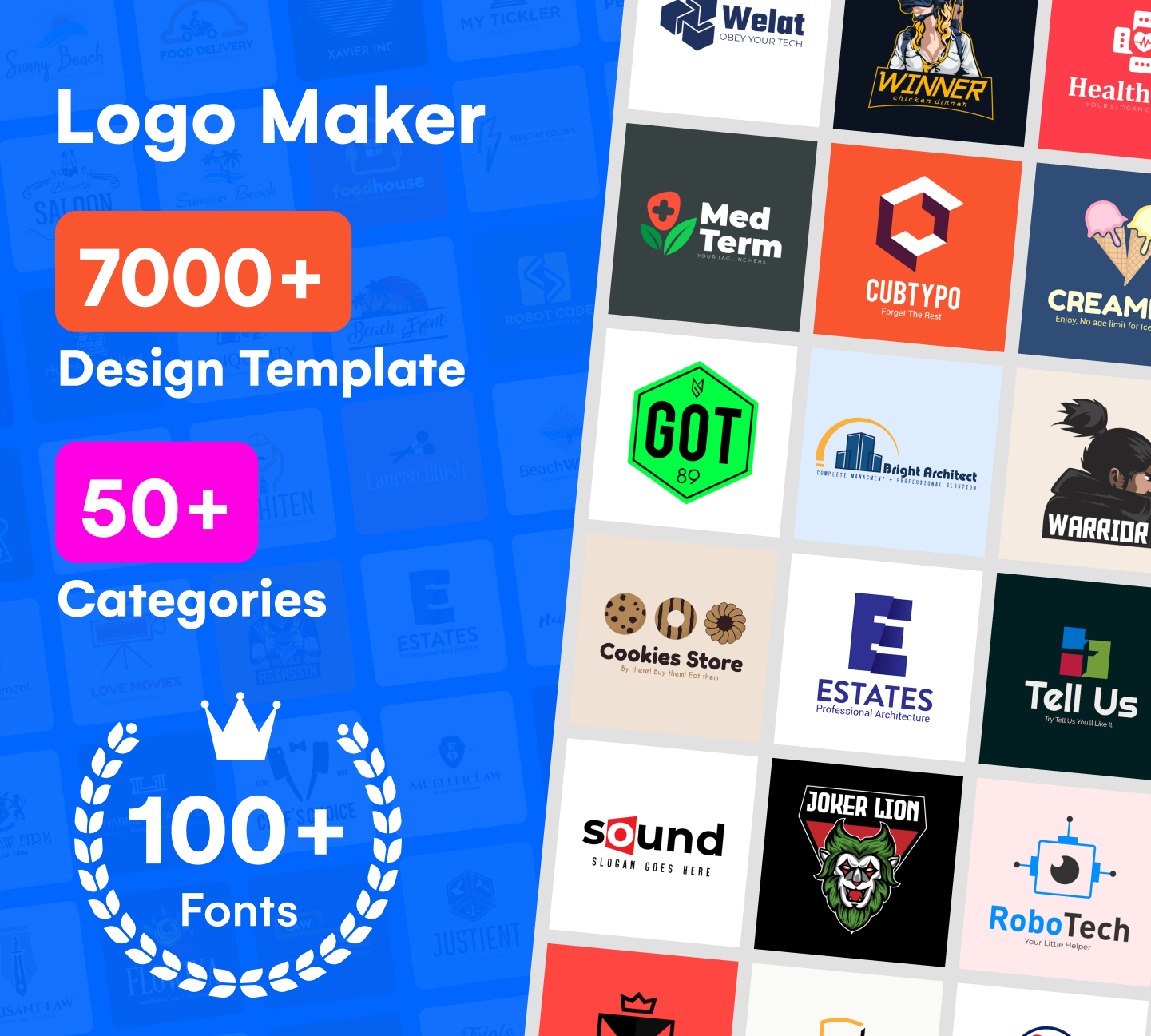 اسکرین شات 1 برنامه Logo Maker : Logo Creator