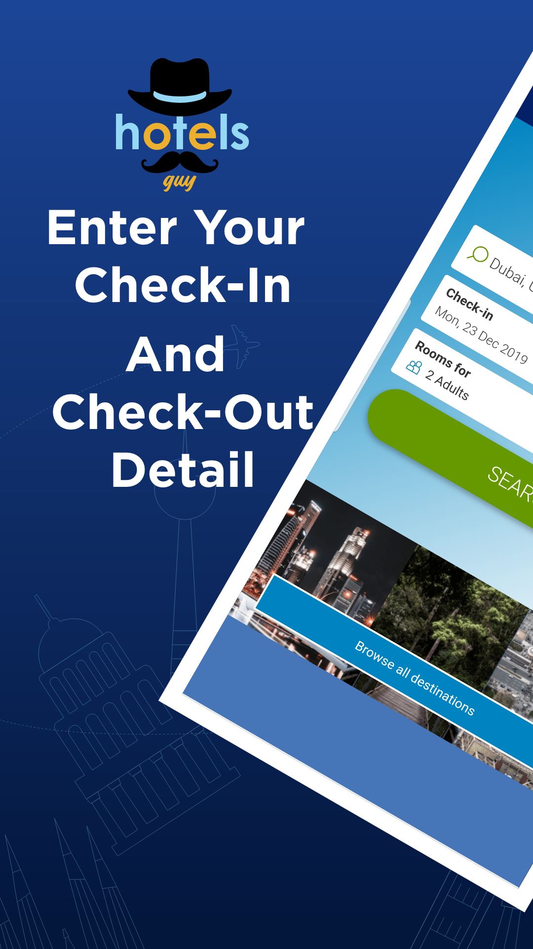 اسکرین شات 1 برنامه HotelsGuy Hotel Booking Finder