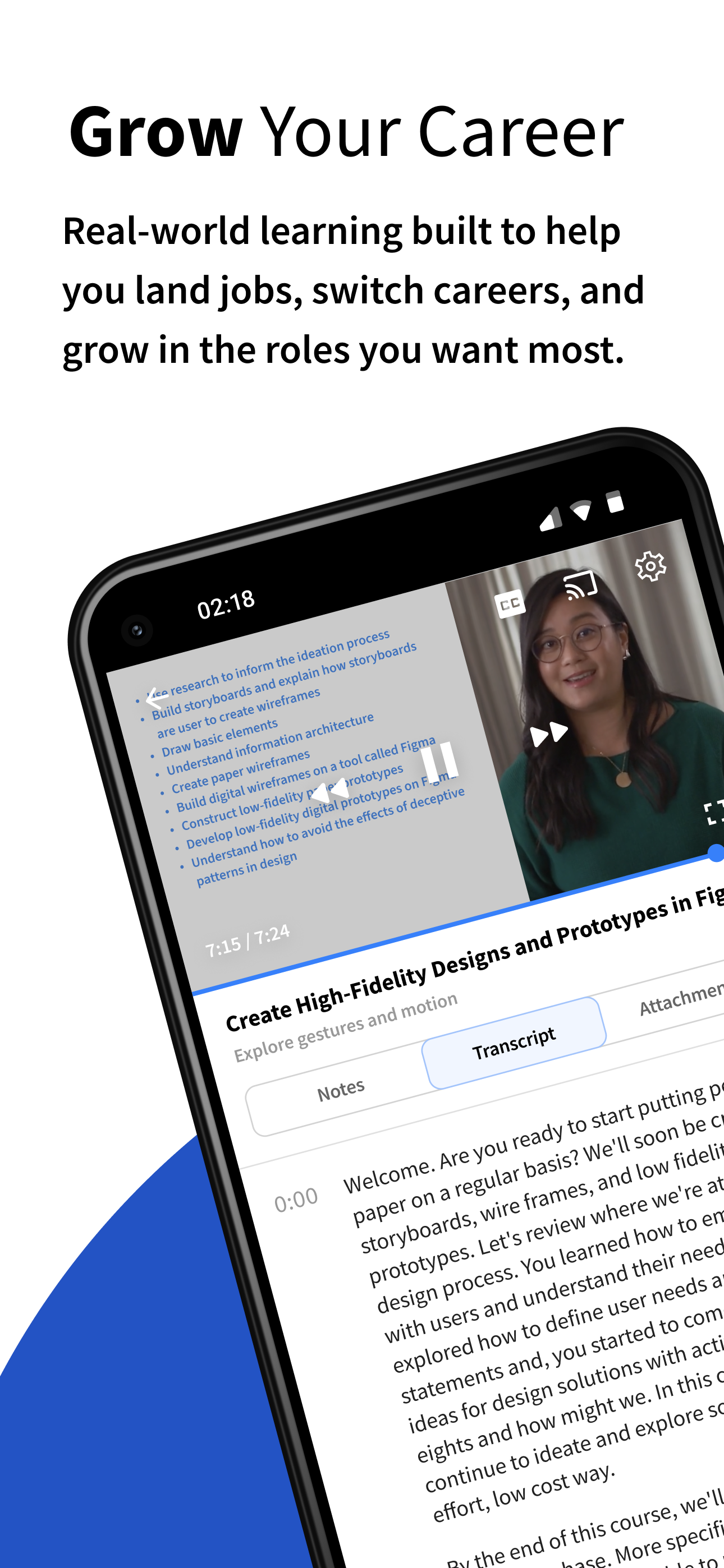 اسکرین شات 1 برنامه Coursera: Grow your career