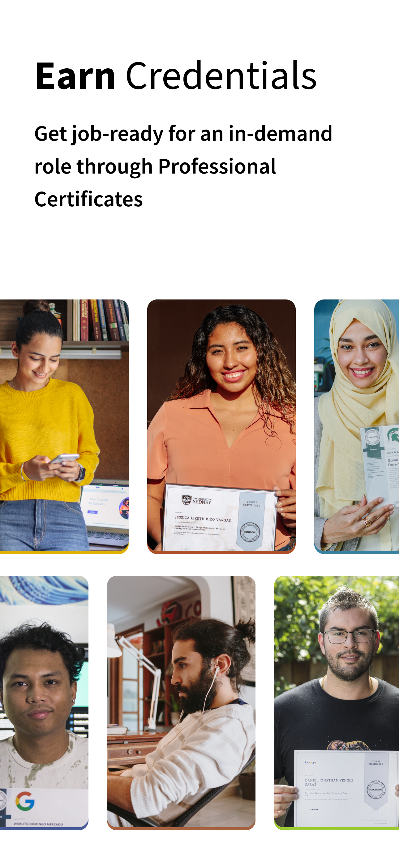 اسکرین شات 4 برنامه Coursera: Grow your career