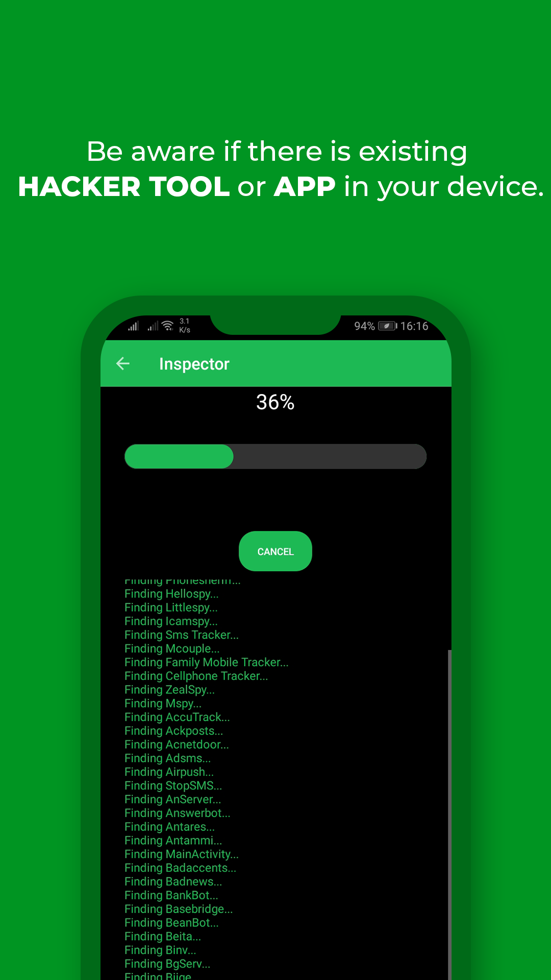 اسکرین شات 3 برنامه Hackuna - (Anti-Hack)