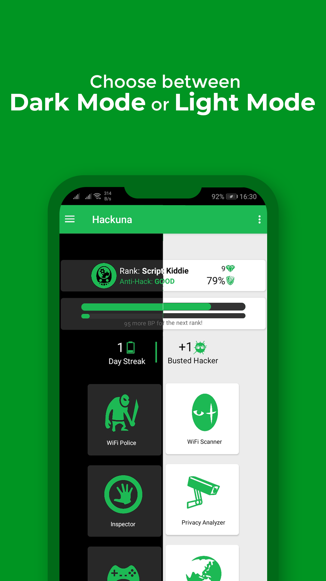 اسکرین شات 1 برنامه Hackuna - (Anti-Hack)