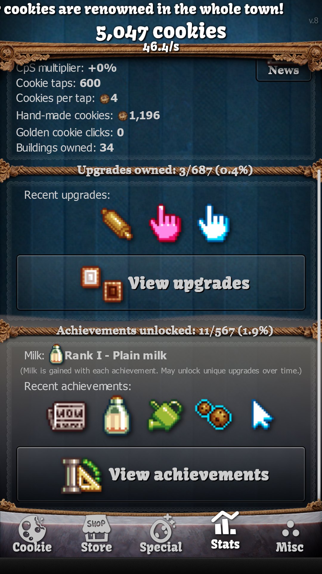 اسکرین شات 3 بازی Cookie Clicker