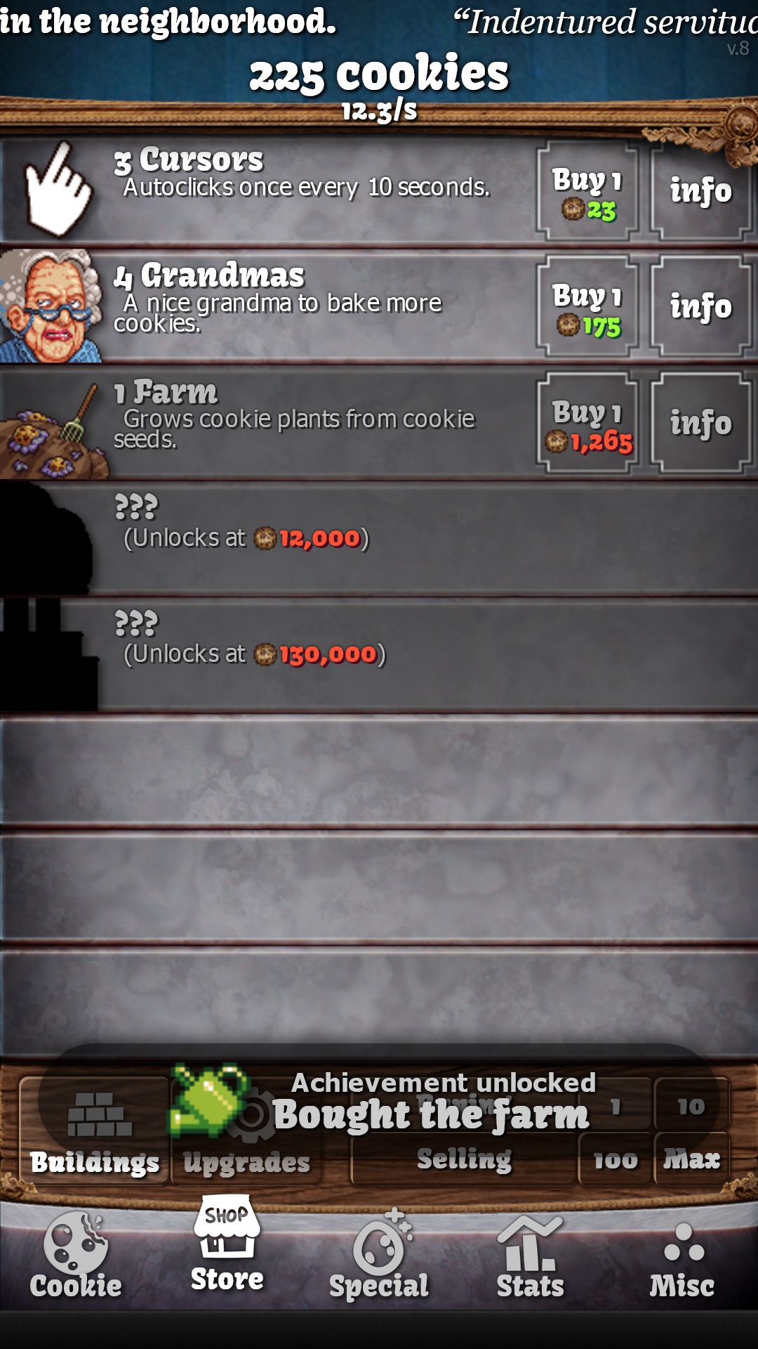 اسکرین شات 2 بازی Cookie Clicker