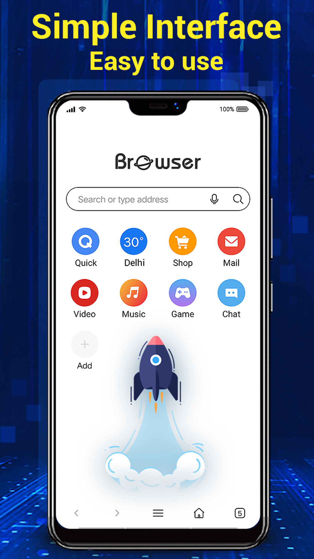 اسکرین شات 2 برنامه Browser for Android