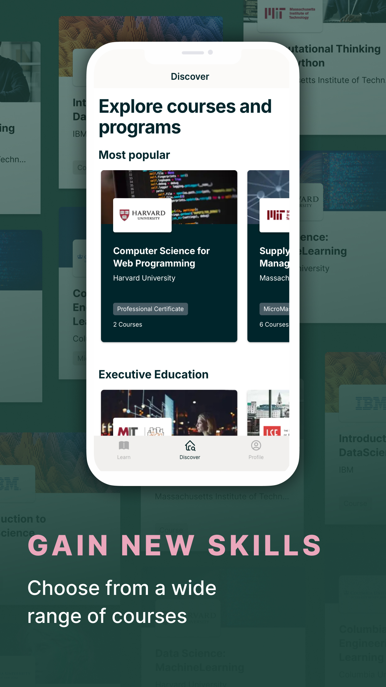 اسکرین شات 2 برنامه edX online learning