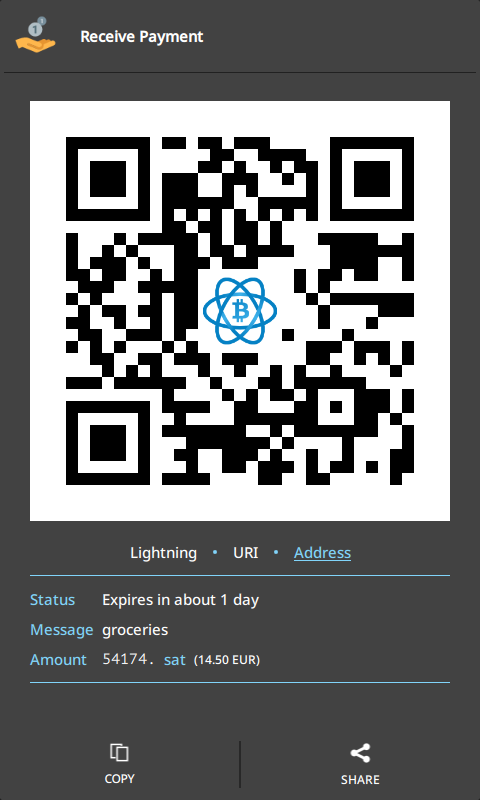 اسکرین شات 4 برنامه Electrum Bitcoin Wallet
