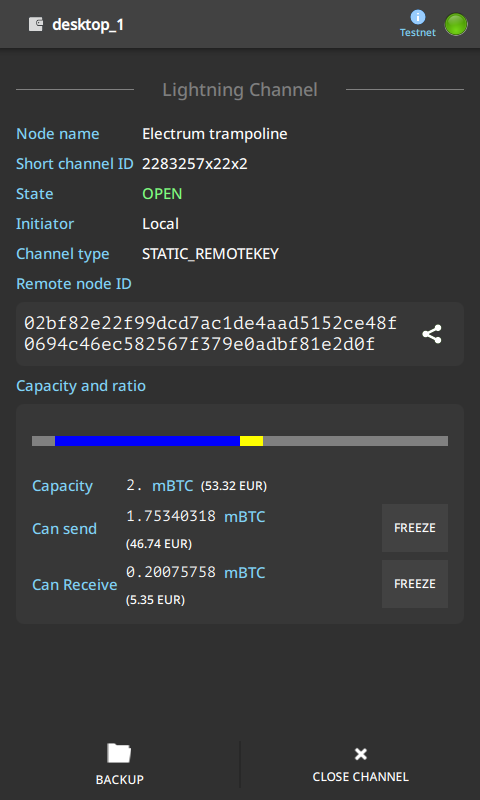 اسکرین شات 8 برنامه Electrum Bitcoin Wallet