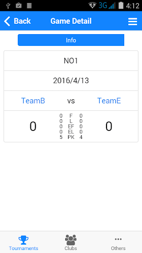 اسکرین شات 4 برنامه Football Tournament MakerCloud