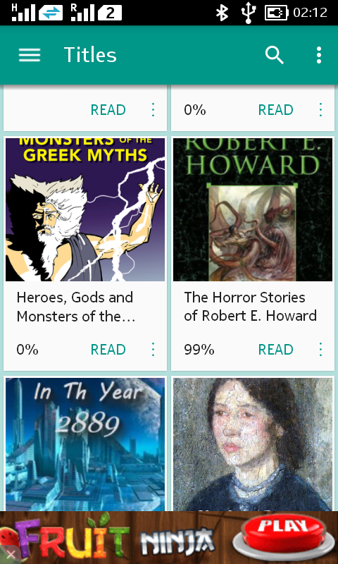 اسکرین شات 1 برنامه FBReader Bookshelf