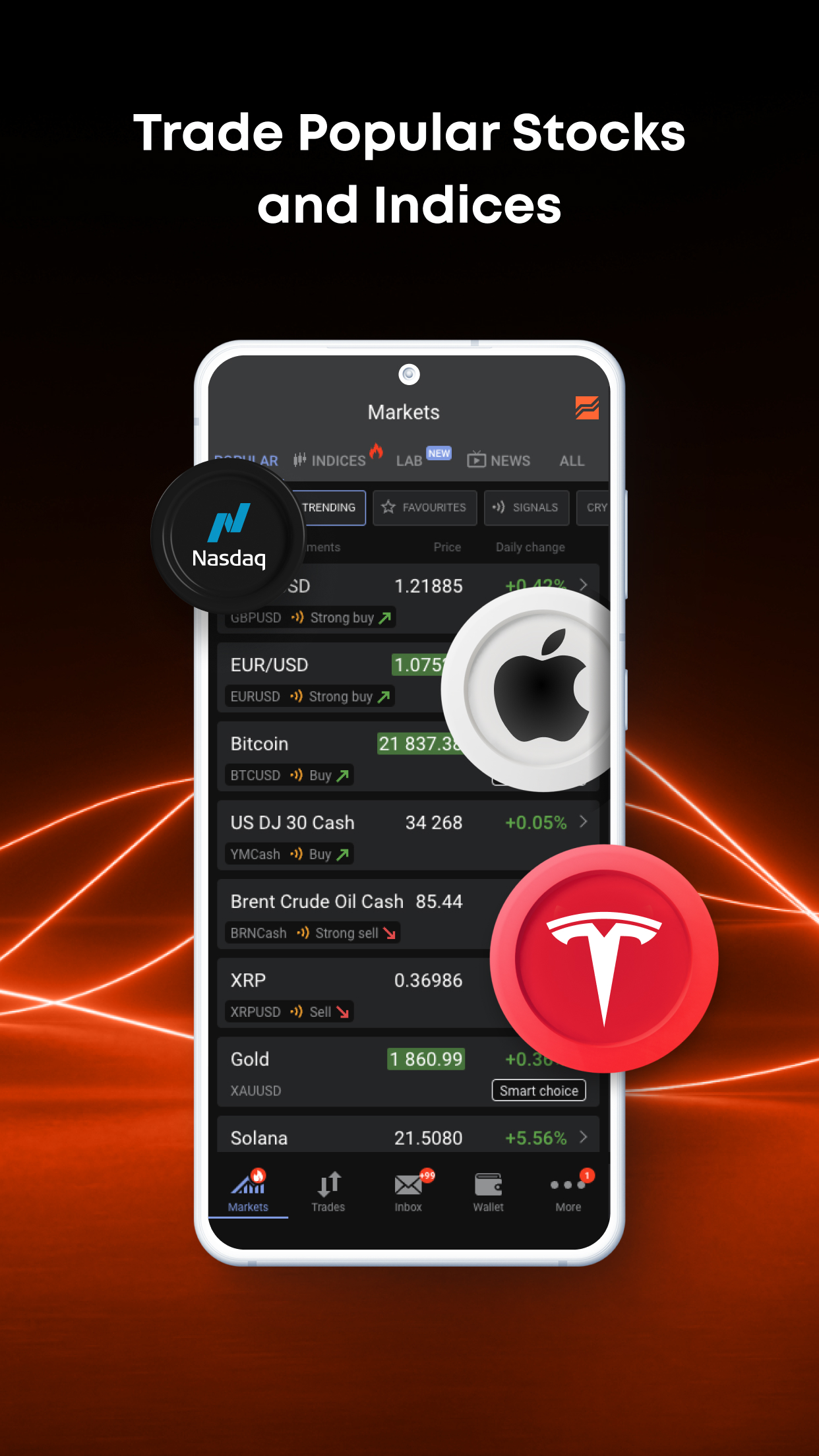 اسکرین شات 2 برنامه Libertex: Trade Stocks & Forex