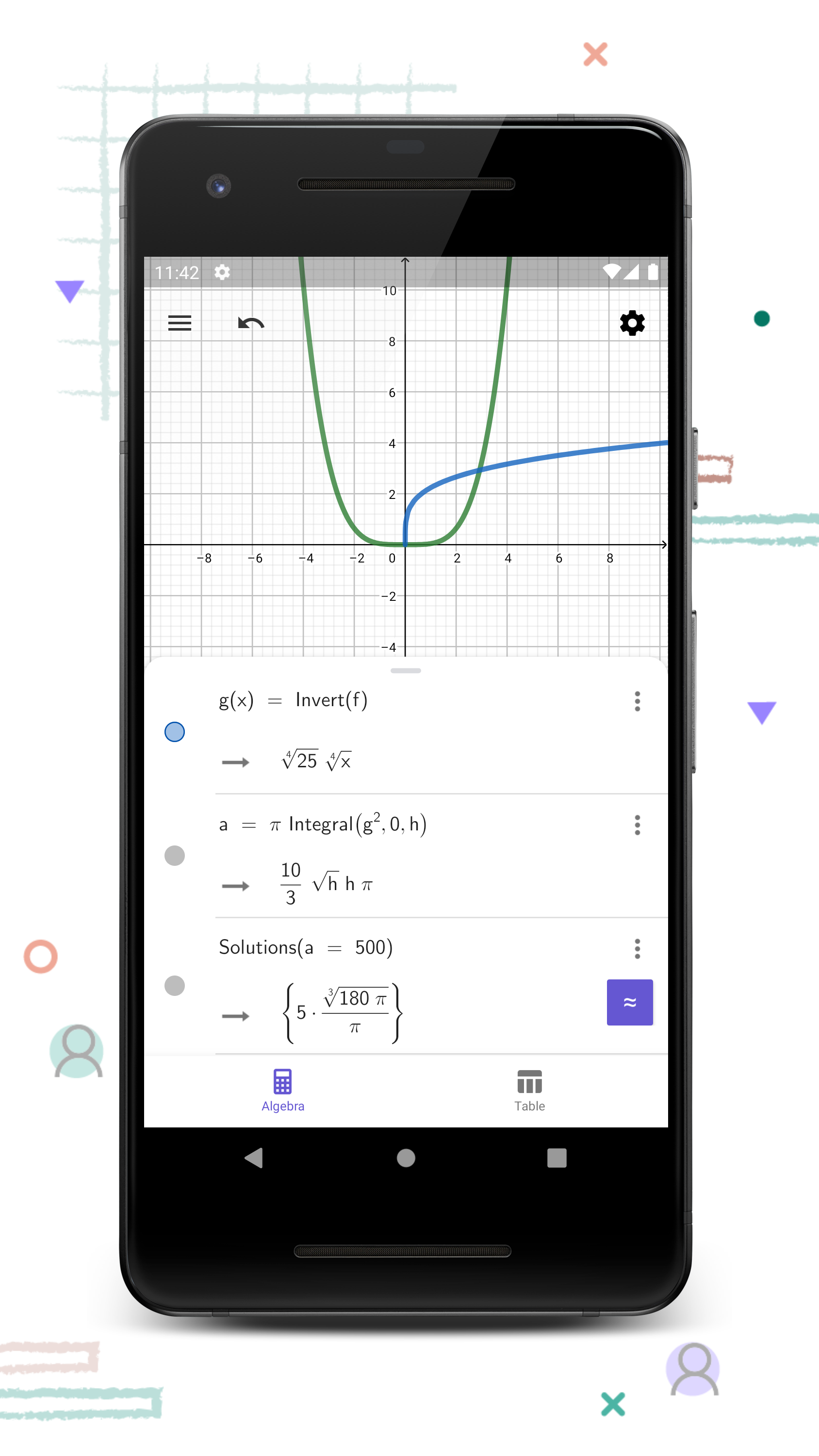 اسکرین شات 4 برنامه GeoGebra CAS Calculator
