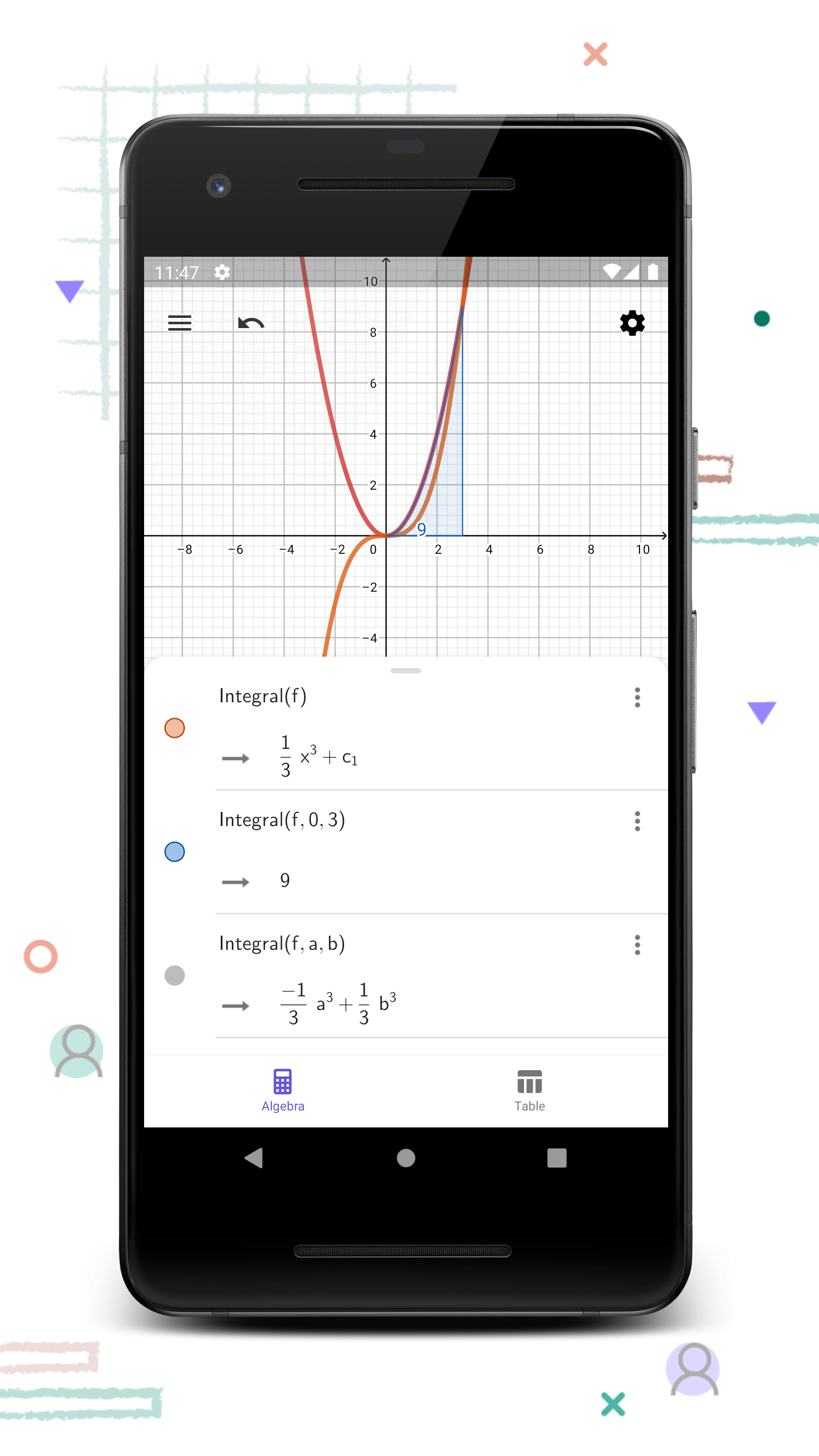 اسکرین شات 6 برنامه GeoGebra CAS Calculator