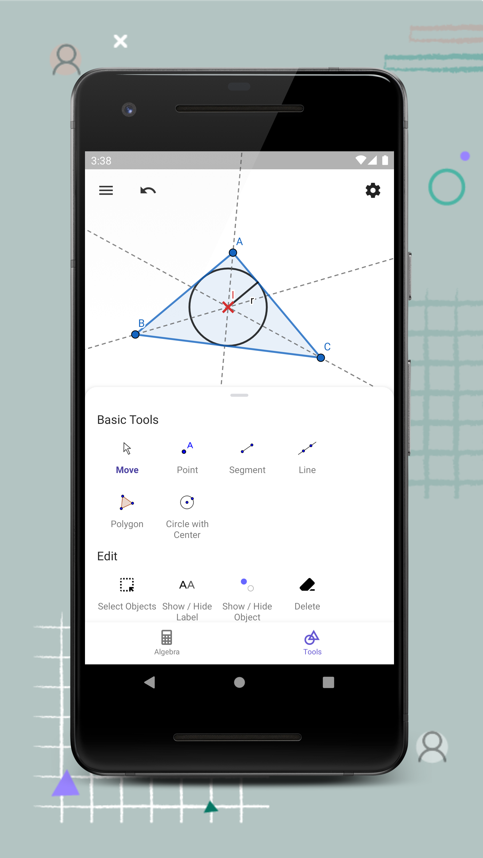 اسکرین شات 3 برنامه GeoGebra Geometry