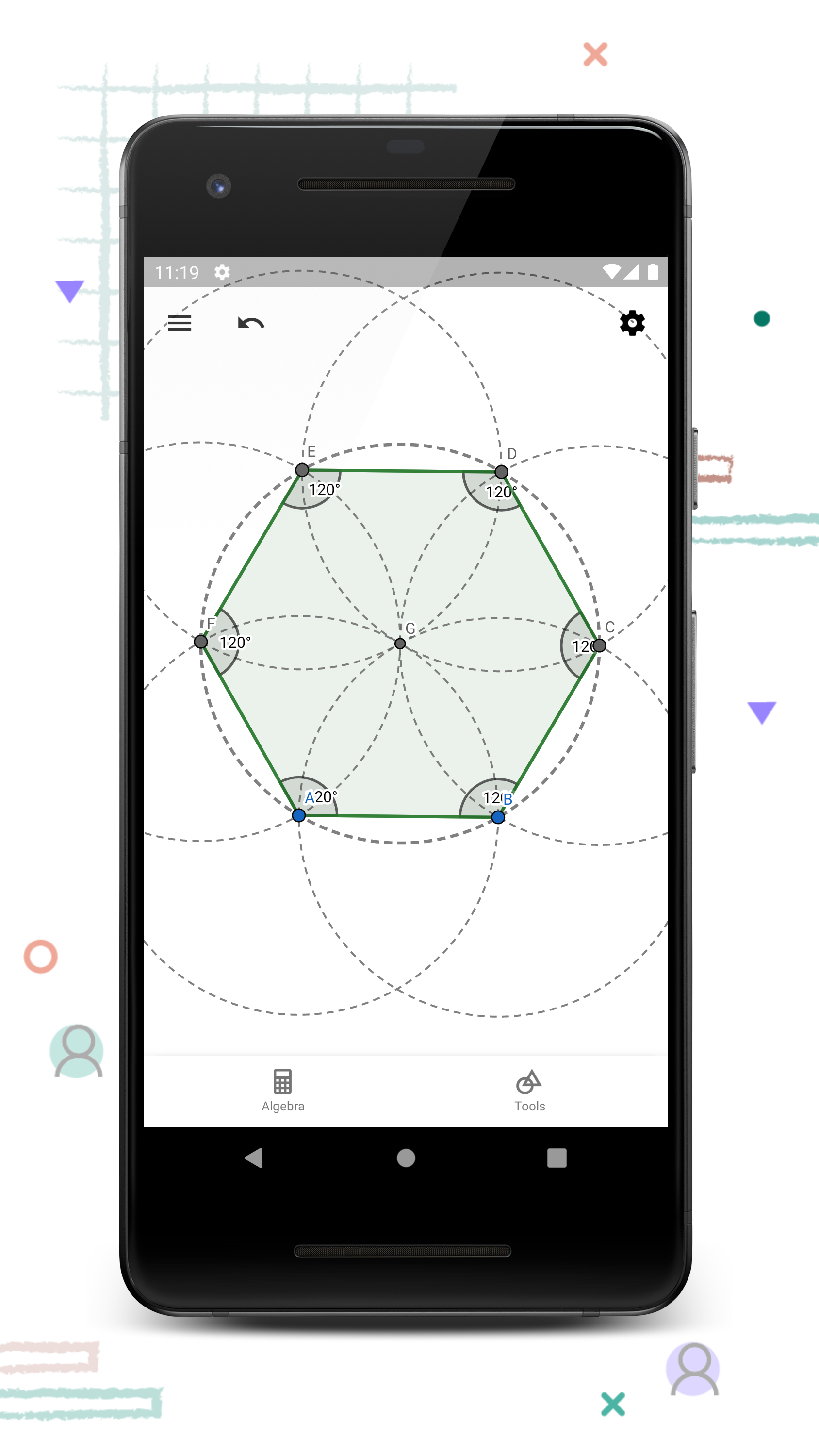 اسکرین شات 2 برنامه GeoGebra Geometry