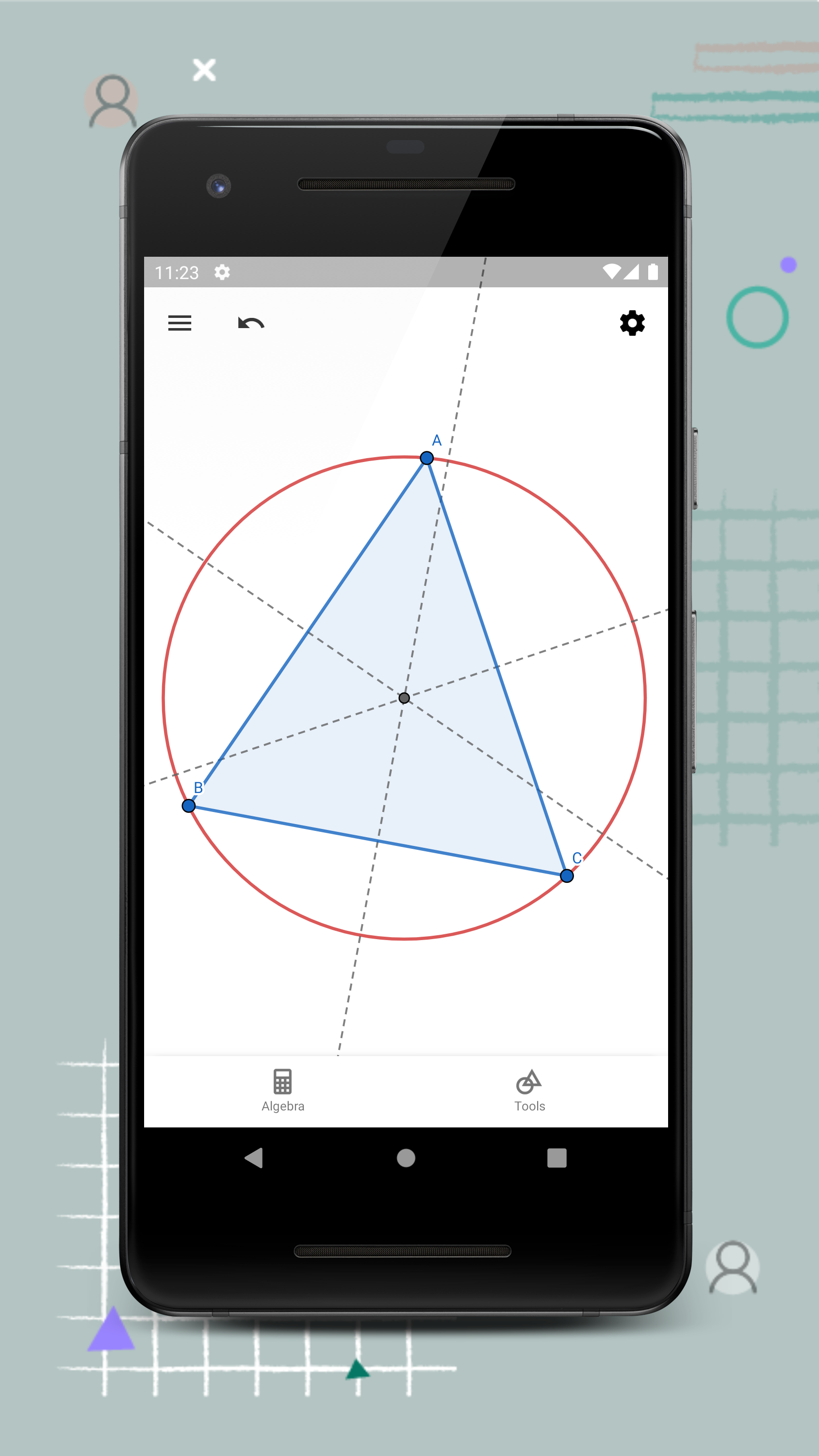 اسکرین شات 1 برنامه GeoGebra Geometry