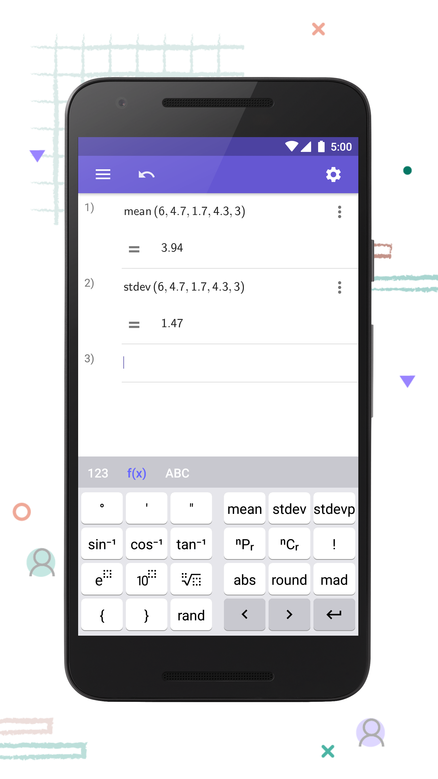 اسکرین شات 2 برنامه GeoGebra Scientific Calculator