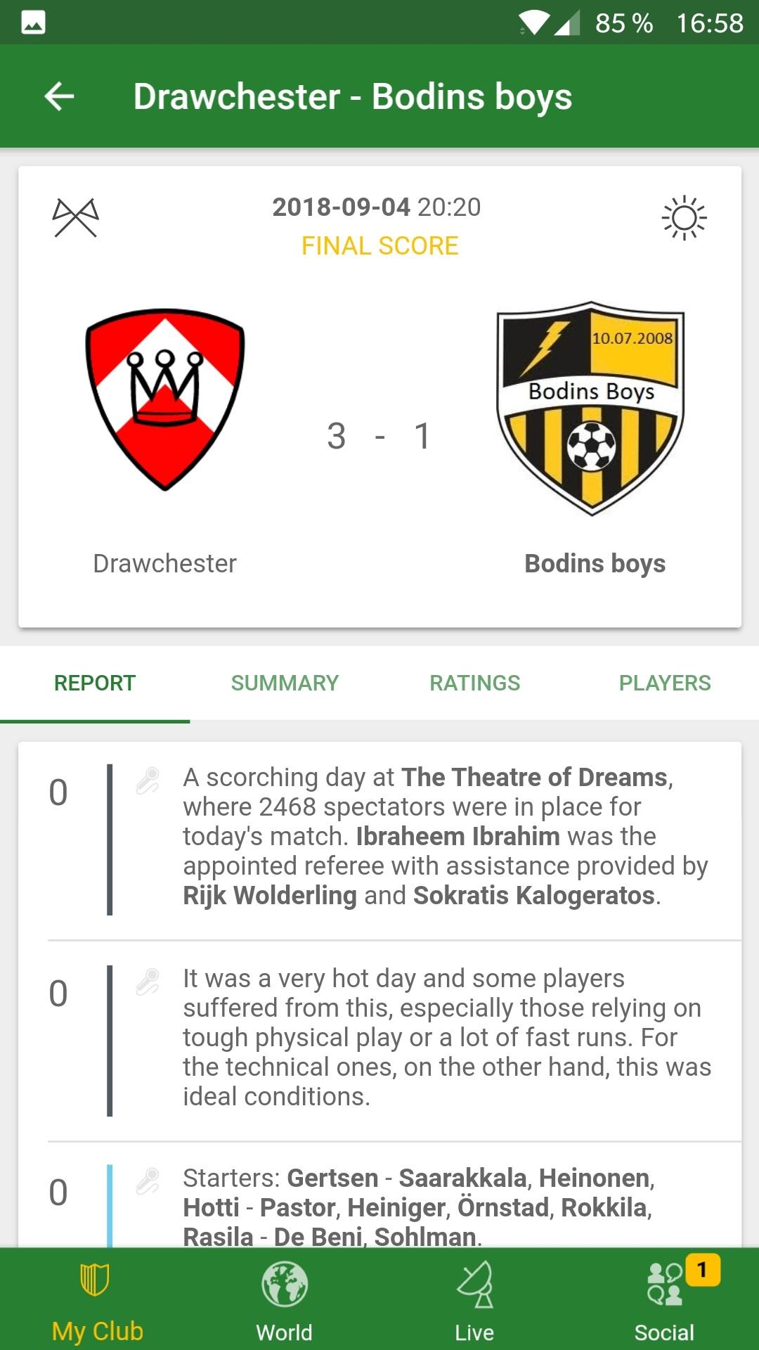 اسکرین شات 5 بازی Hattrick Football Manager Game