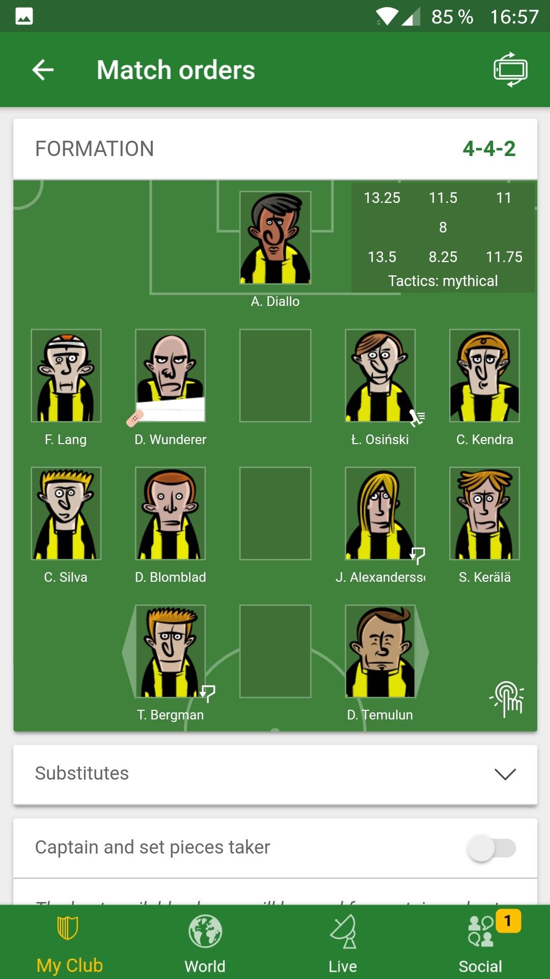 اسکرین شات 4 بازی Hattrick Football Manager Game