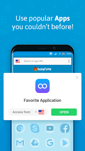اسکرین شات 1 برنامه Hola Free VPN Proxy Unblocker