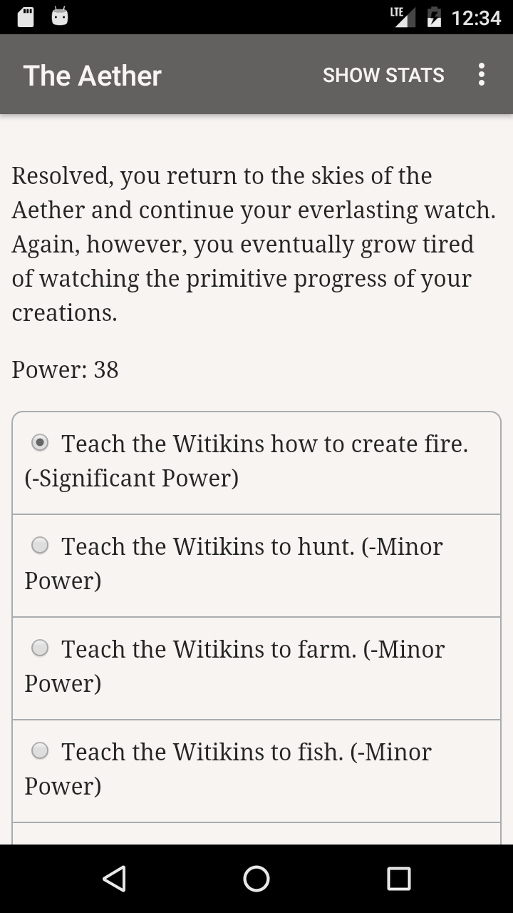 اسکرین شات 4 بازی The Aether: Life as a God