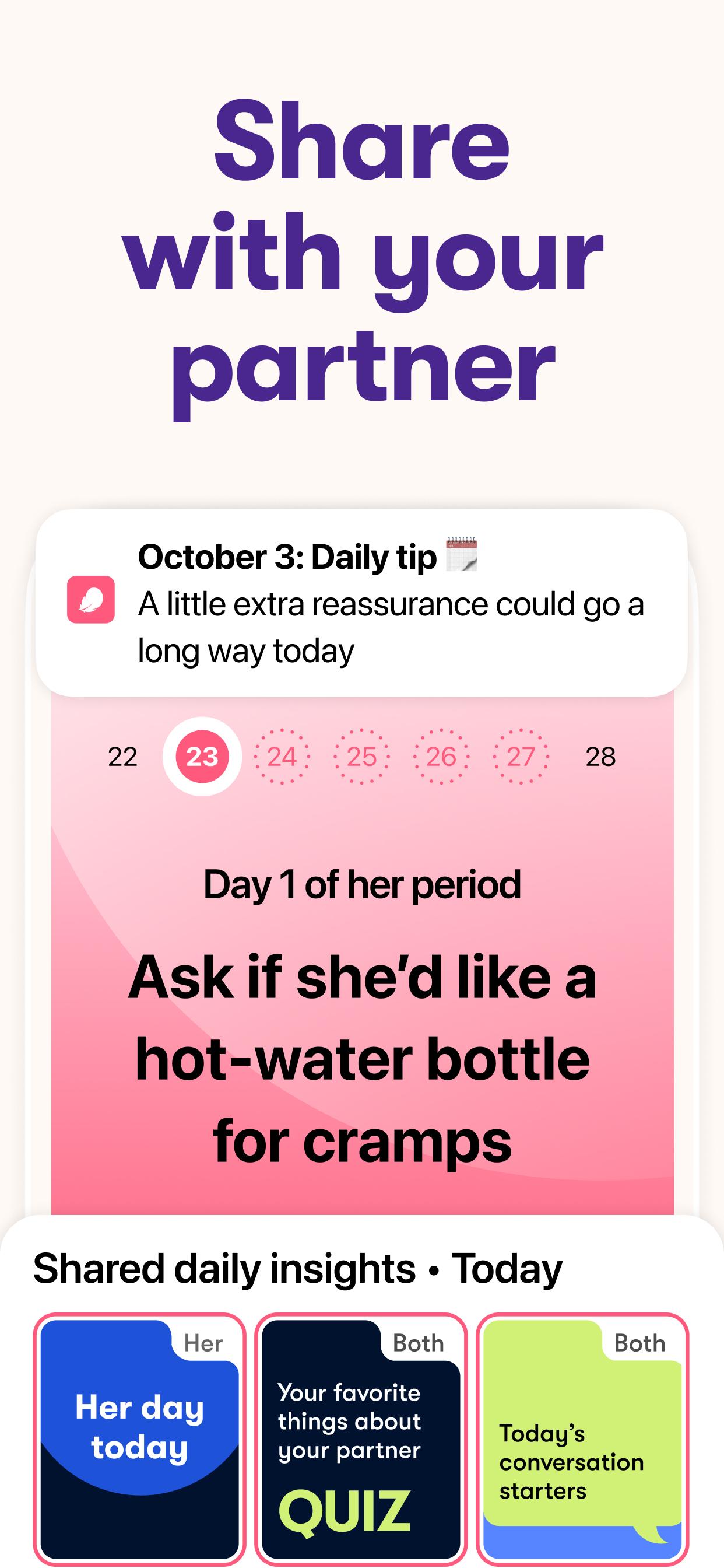 اسکرین شات 7 برنامه Flo Period & Pregnancy Tracker