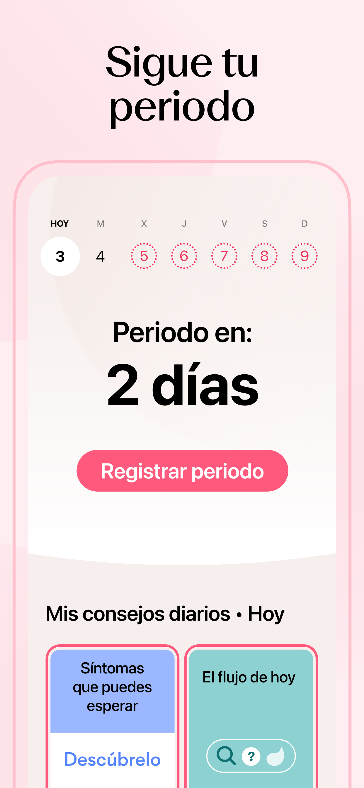 اسکرین شات 2 برنامه Mi calendario menstrual Flo