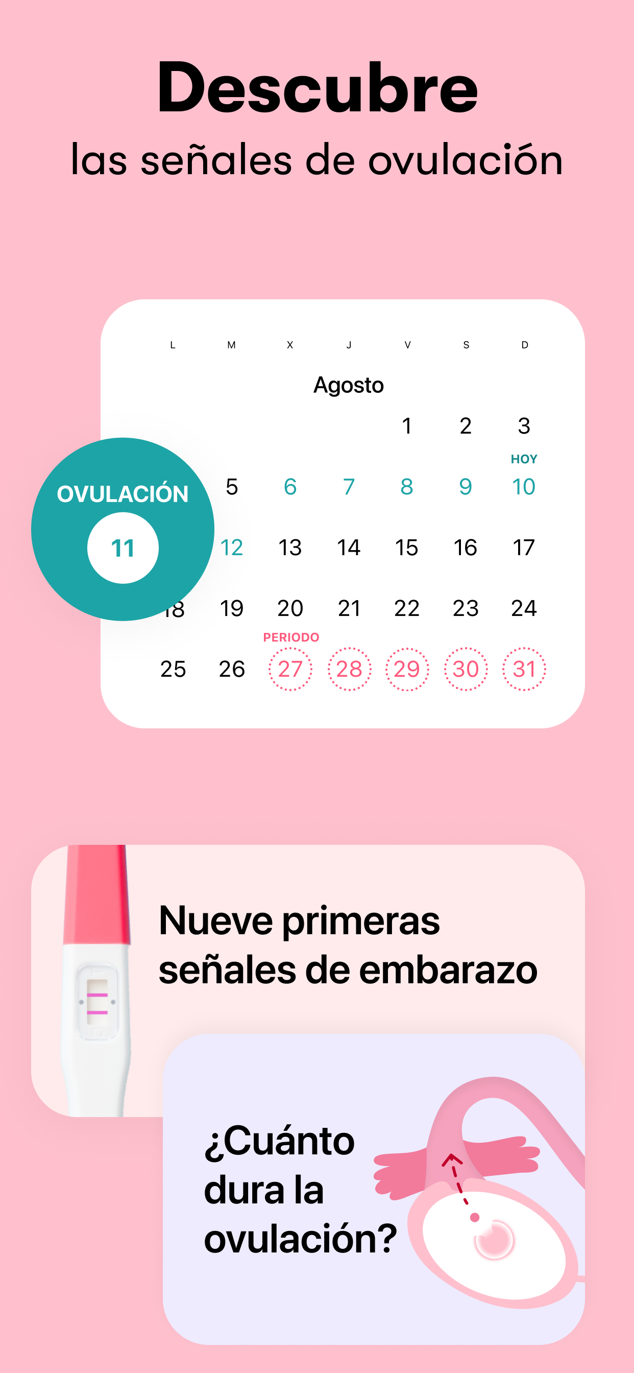 اسکرین شات 2 برنامه Mi calendario menstrual Flo