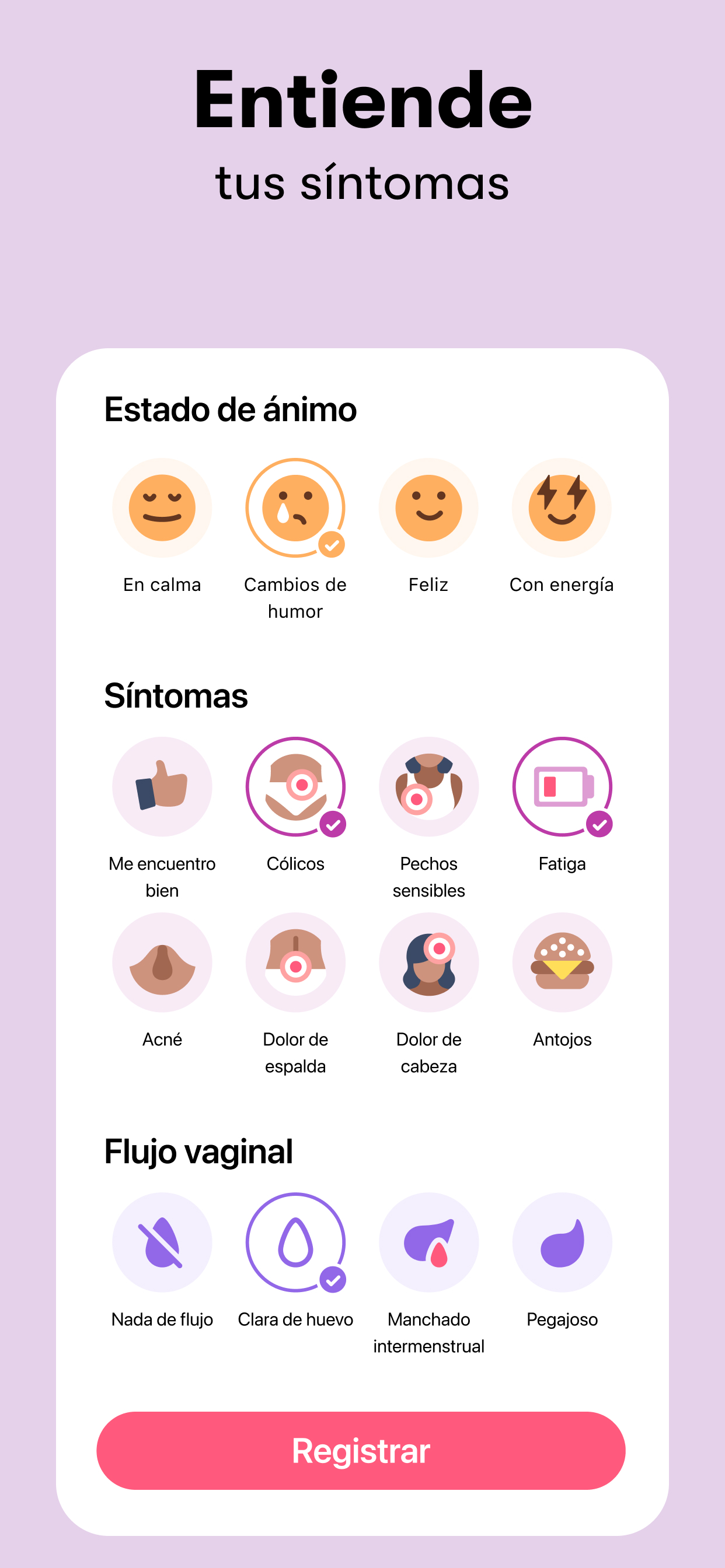اسکرین شات 4 برنامه Mi calendario menstrual Flo