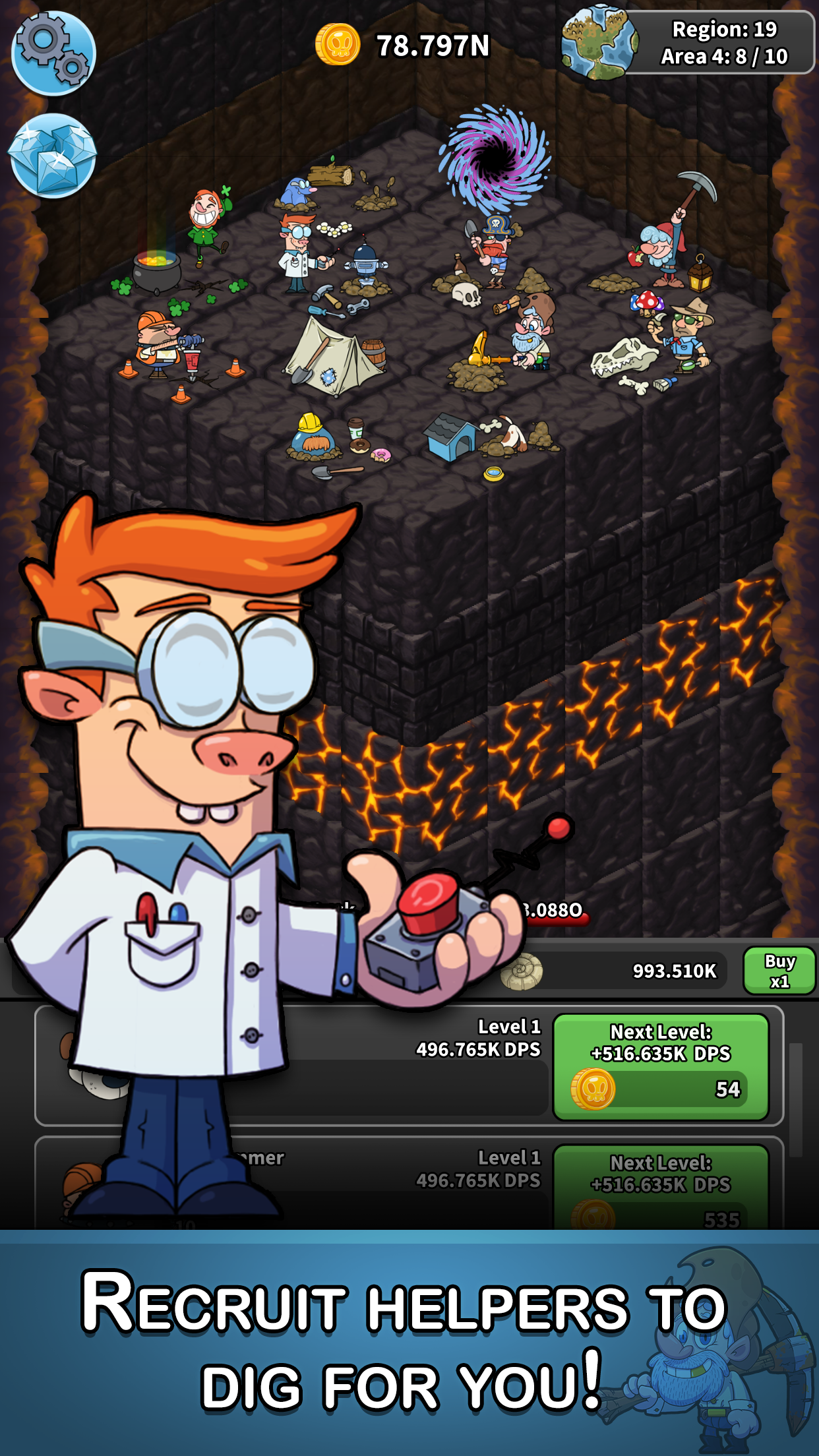 اسکرین شات 3 بازی Tap Tap Dig: Idle Clicker Game