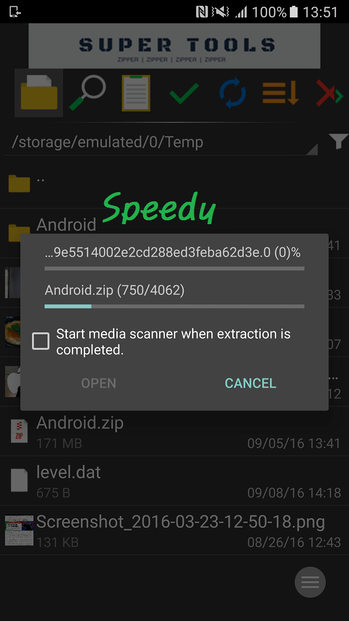 اسکرین شات 8 برنامه Zipper - File Management