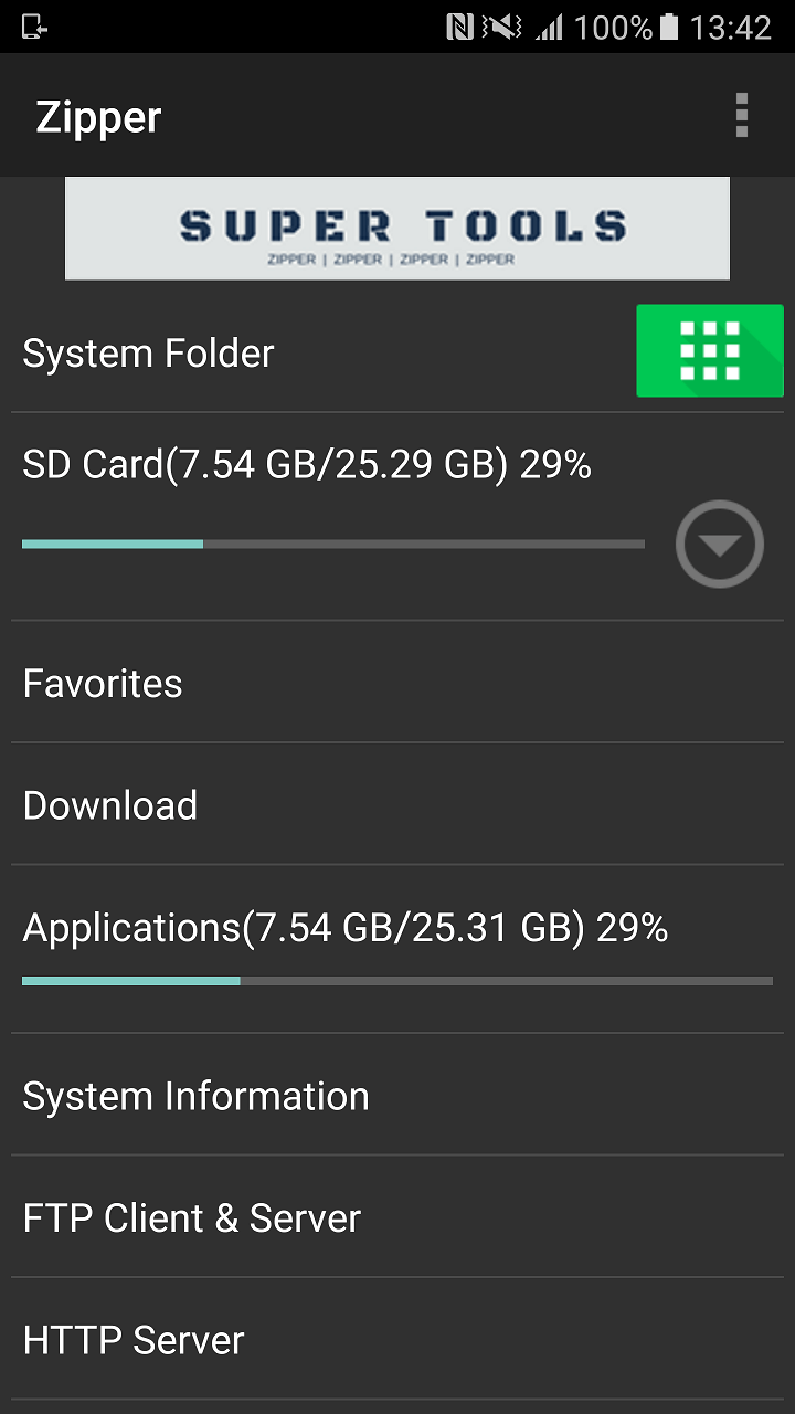 اسکرین شات 2 برنامه Zipper - File Management