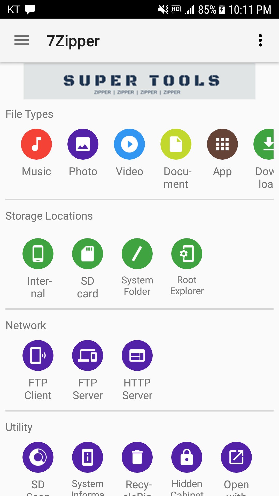 اسکرین شات 1 برنامه 7Zipper - File Explorer (zip,