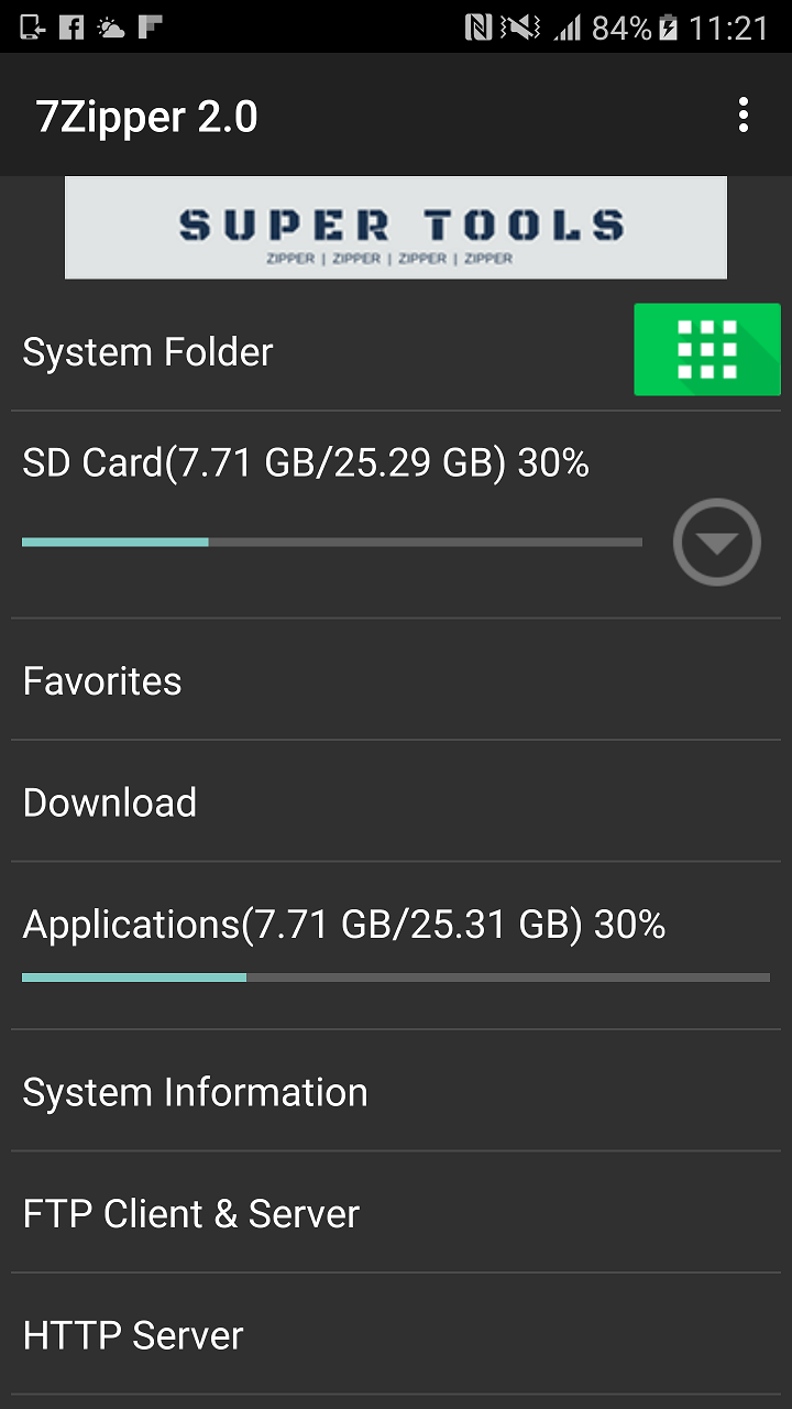 اسکرین شات 1 برنامه 7Zipper 2.0 – Local and Cloud