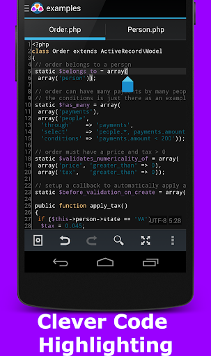 اسکرین شات 1 برنامه AWD - PHP/HTML/CSS/JS IDE