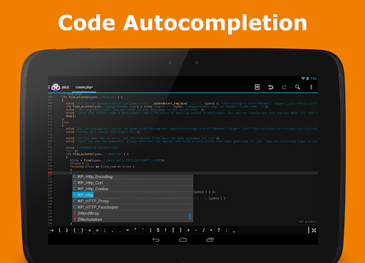 اسکرین شات 6 برنامه AWD - PHP/HTML/CSS/JS IDE