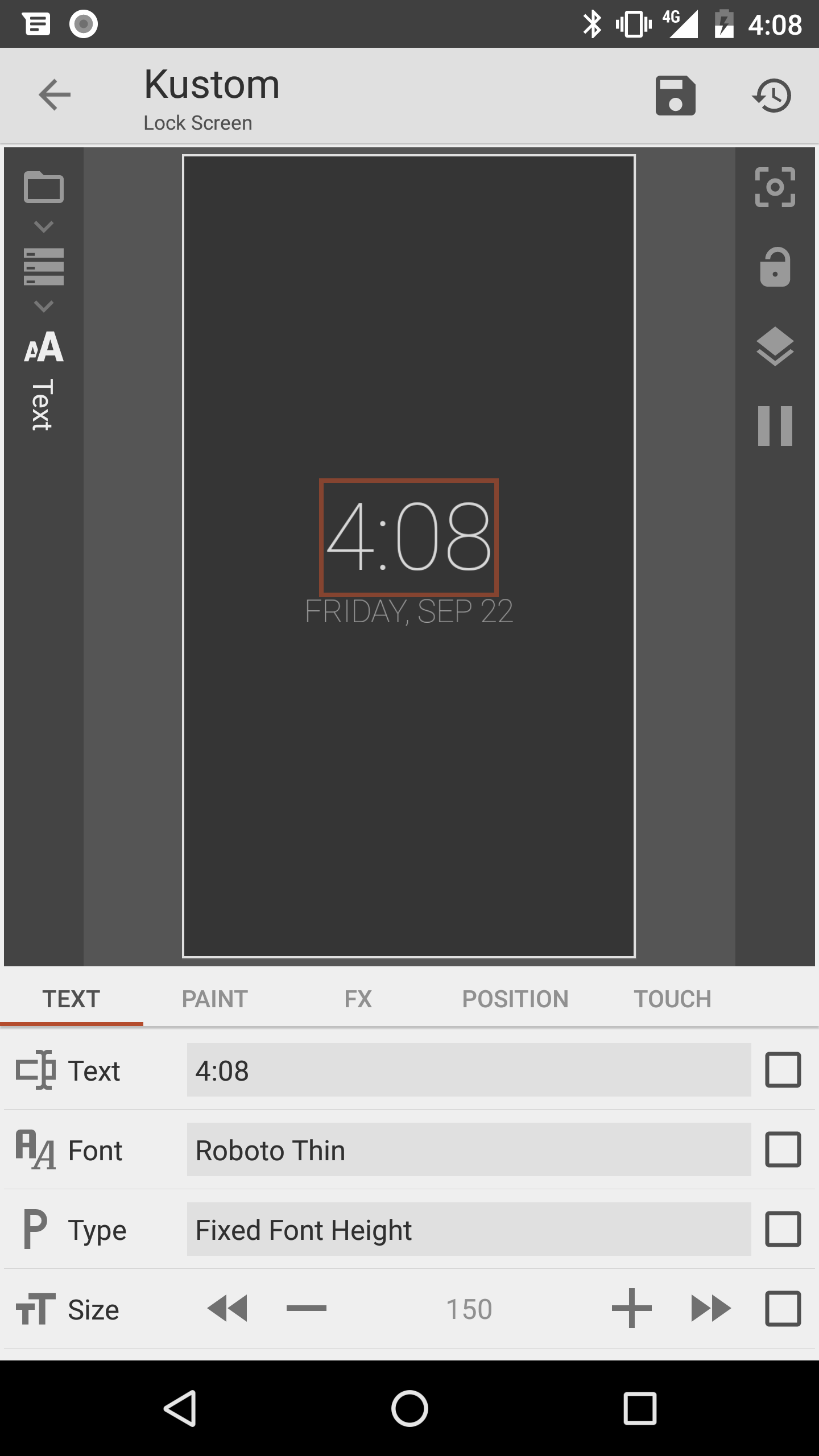 اسکرین شات 2 برنامه KLCK Kustom Lock Screen Maker