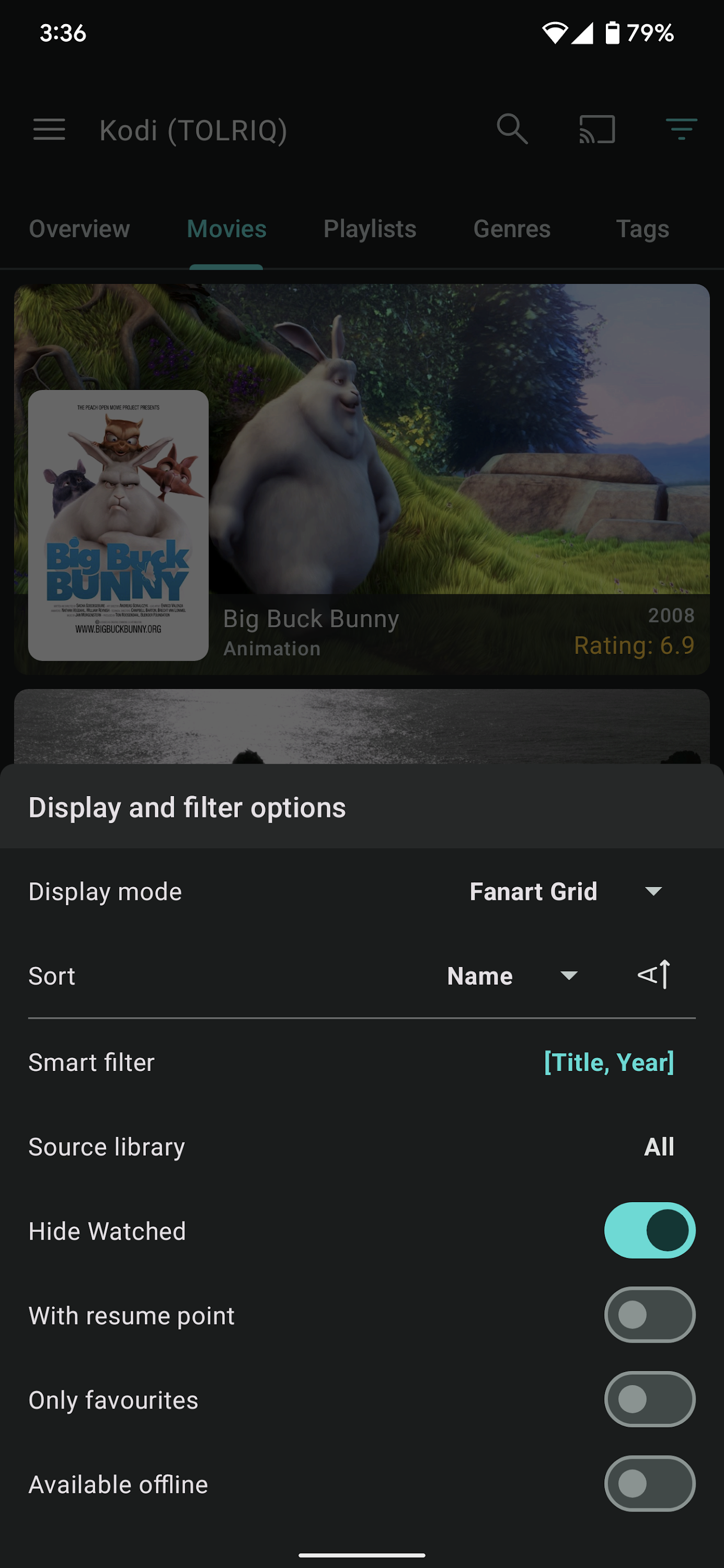 اسکرین شات 4 برنامه Yatse: Kodi remote and cast