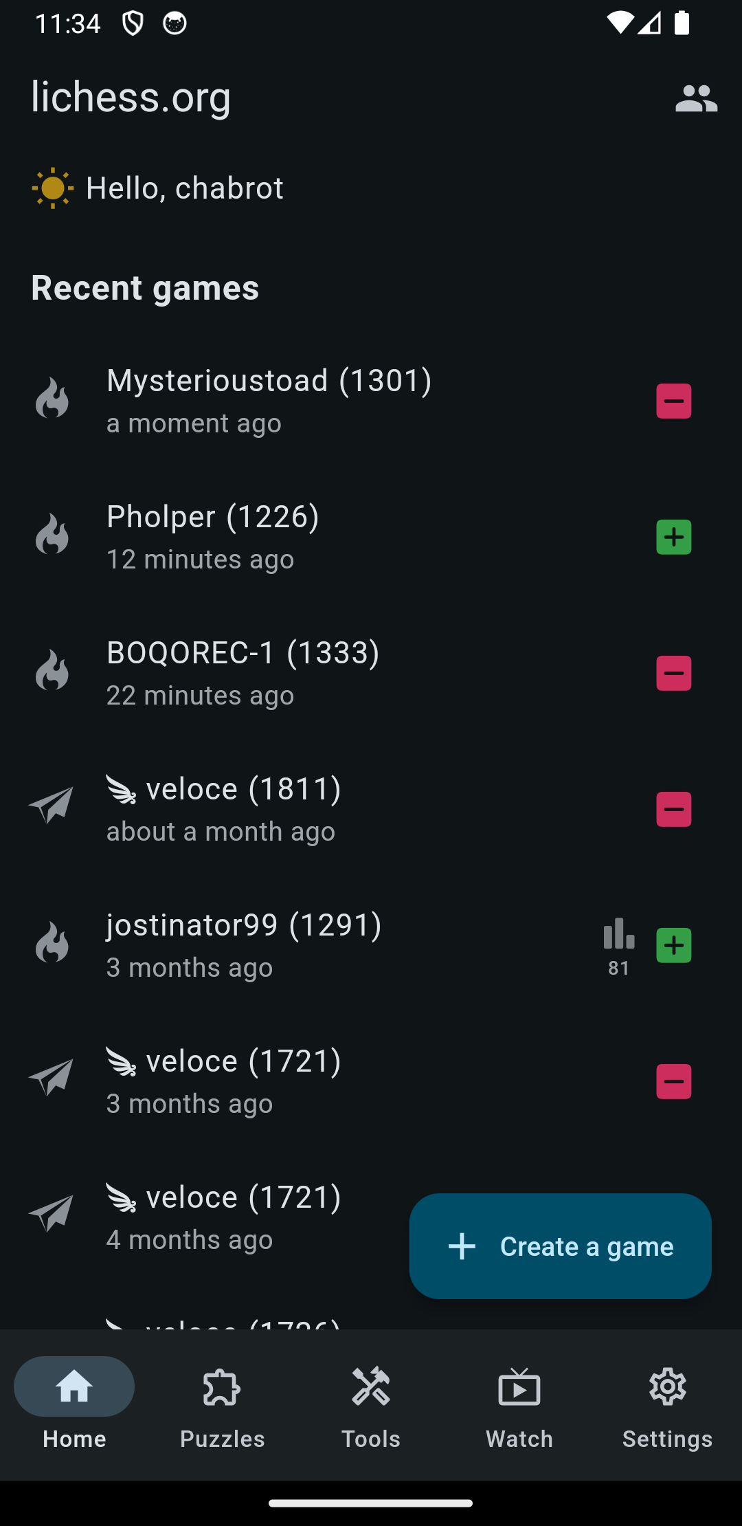 اسکرین شات 2 بازی Lichess beta
