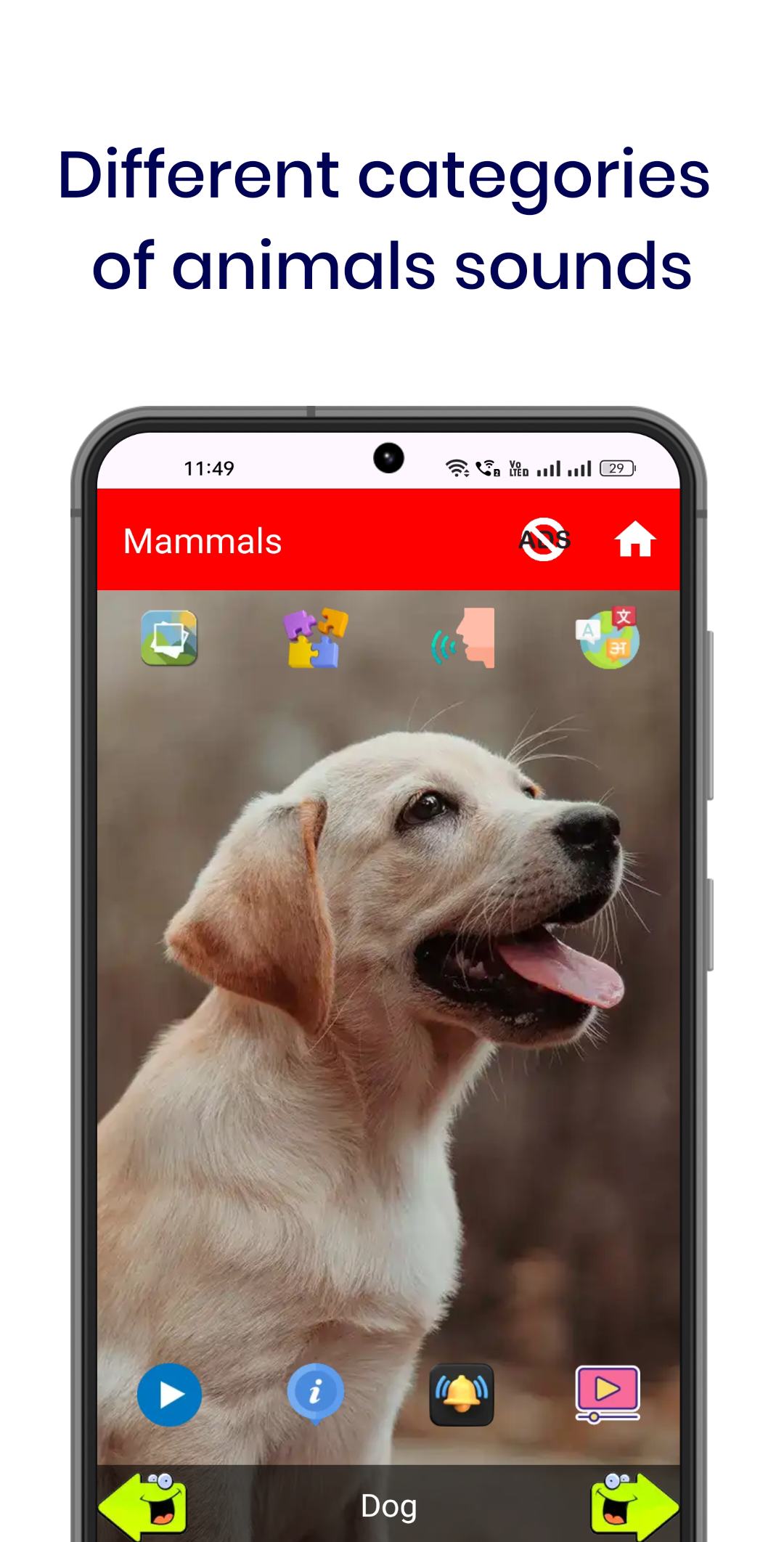 اسکرین شات 4 برنامه 150 Animal Sounds