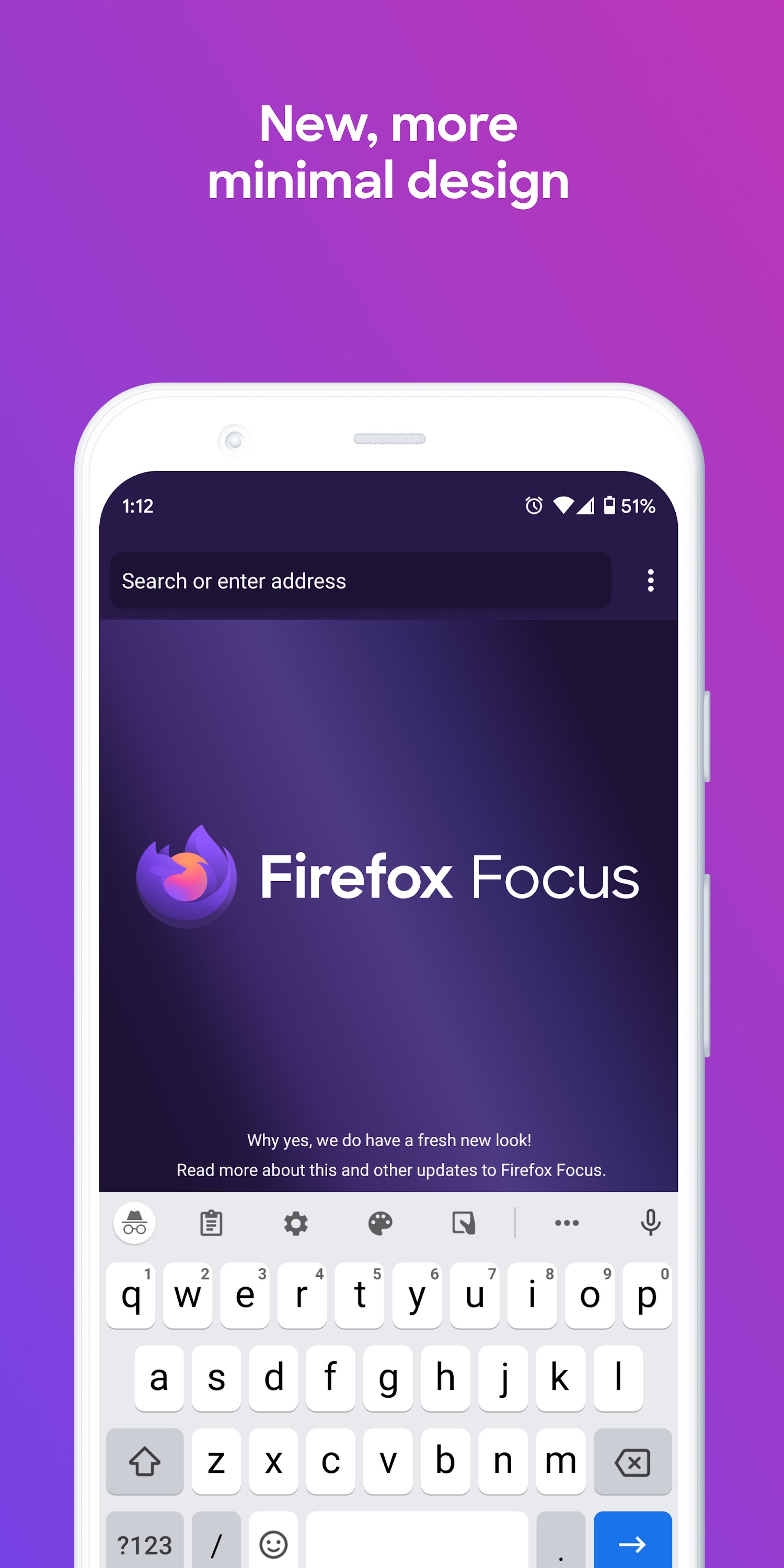 اسکرین شات 1 برنامه Firefox Focus: No Fuss Browser