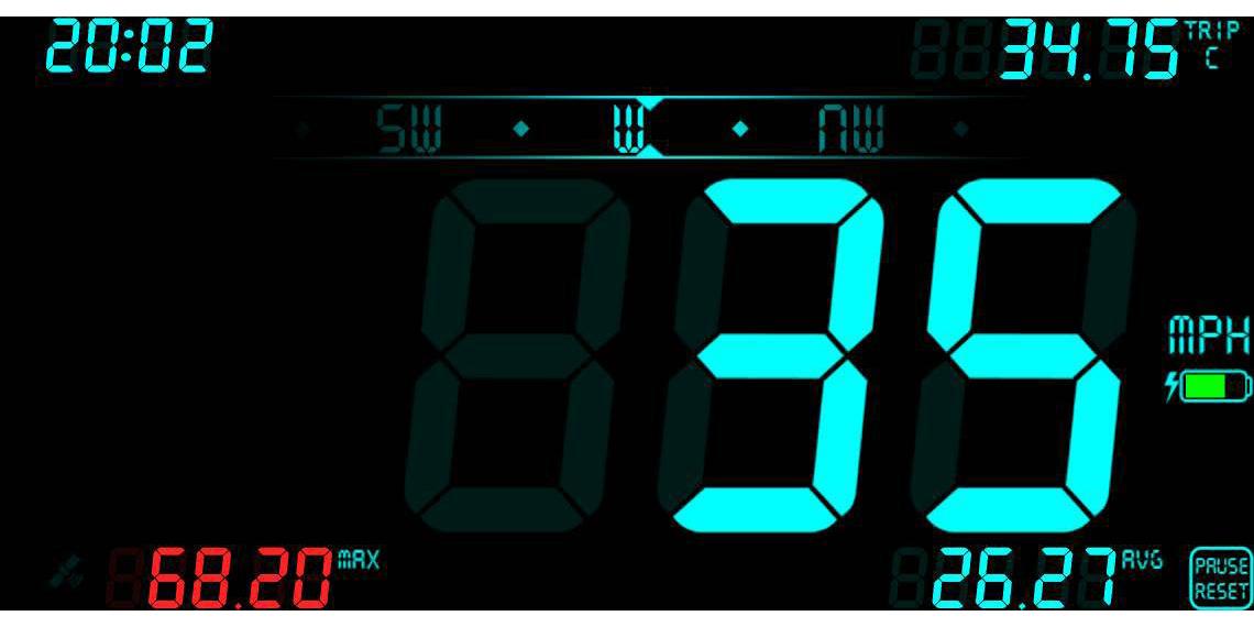 اسکرین شات 1 برنامه DigiHUD Speedometer