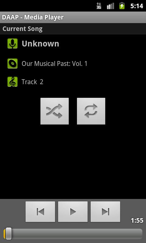 اسکرین شات 1 برنامه DAAP Media Player