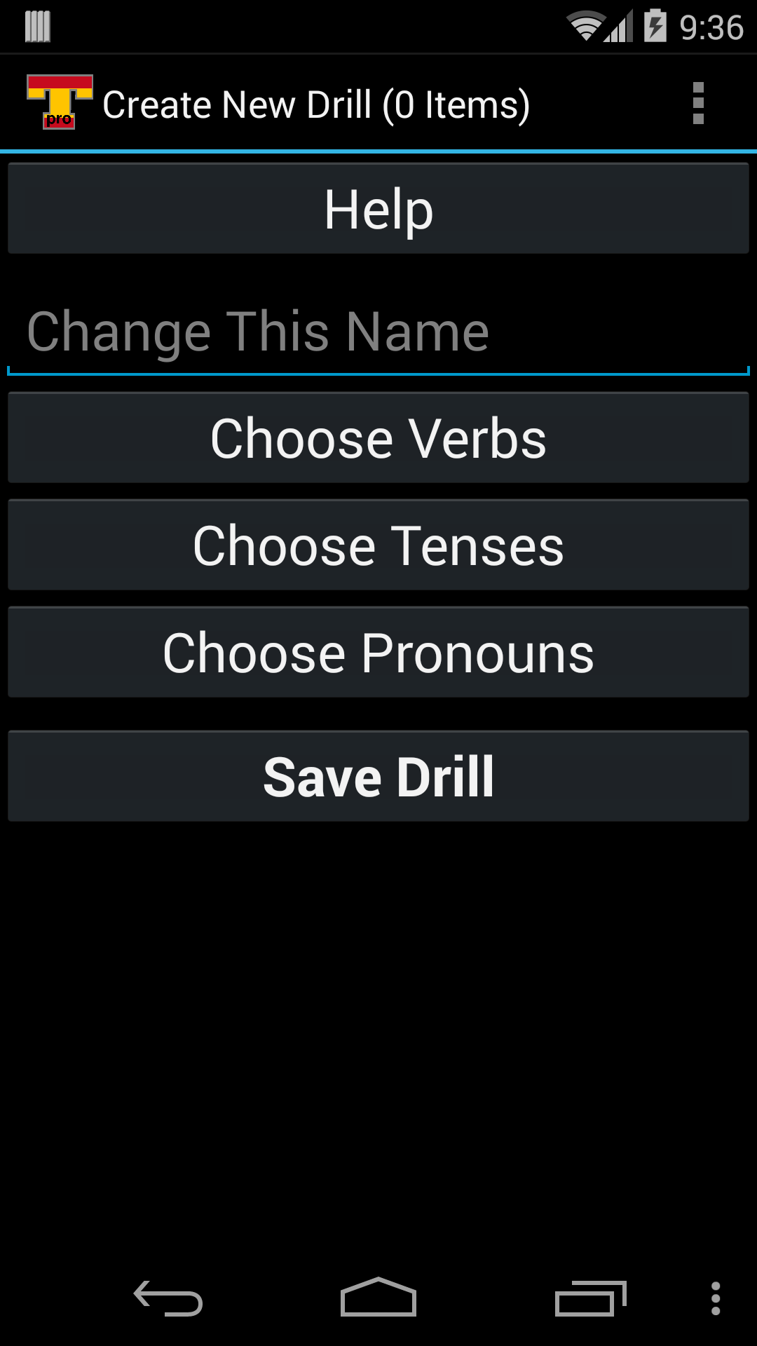 اسکرین شات 5 برنامه Spanish Verb Trainer